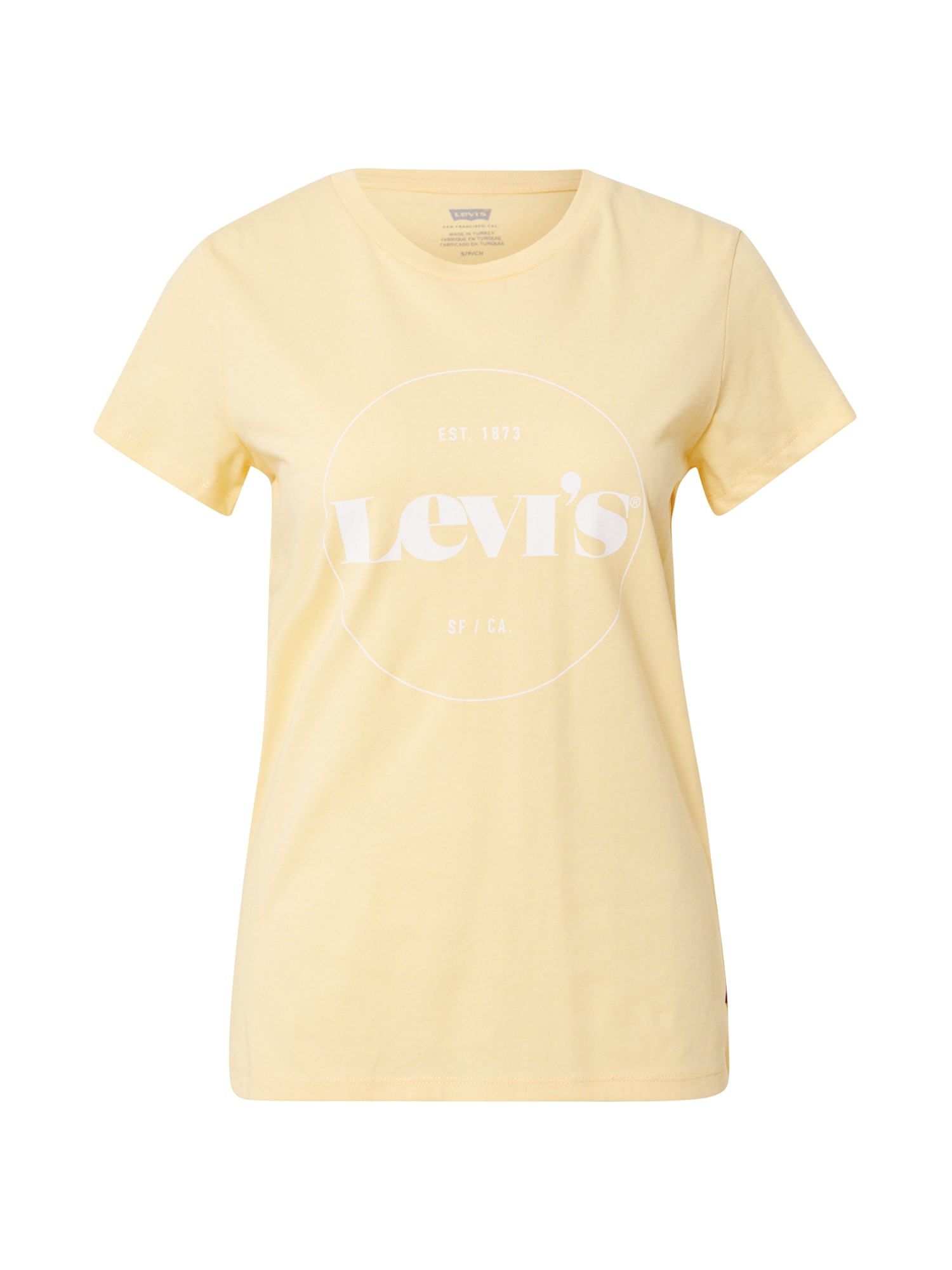 LEVI'S Majica  svetlo rumena / bela