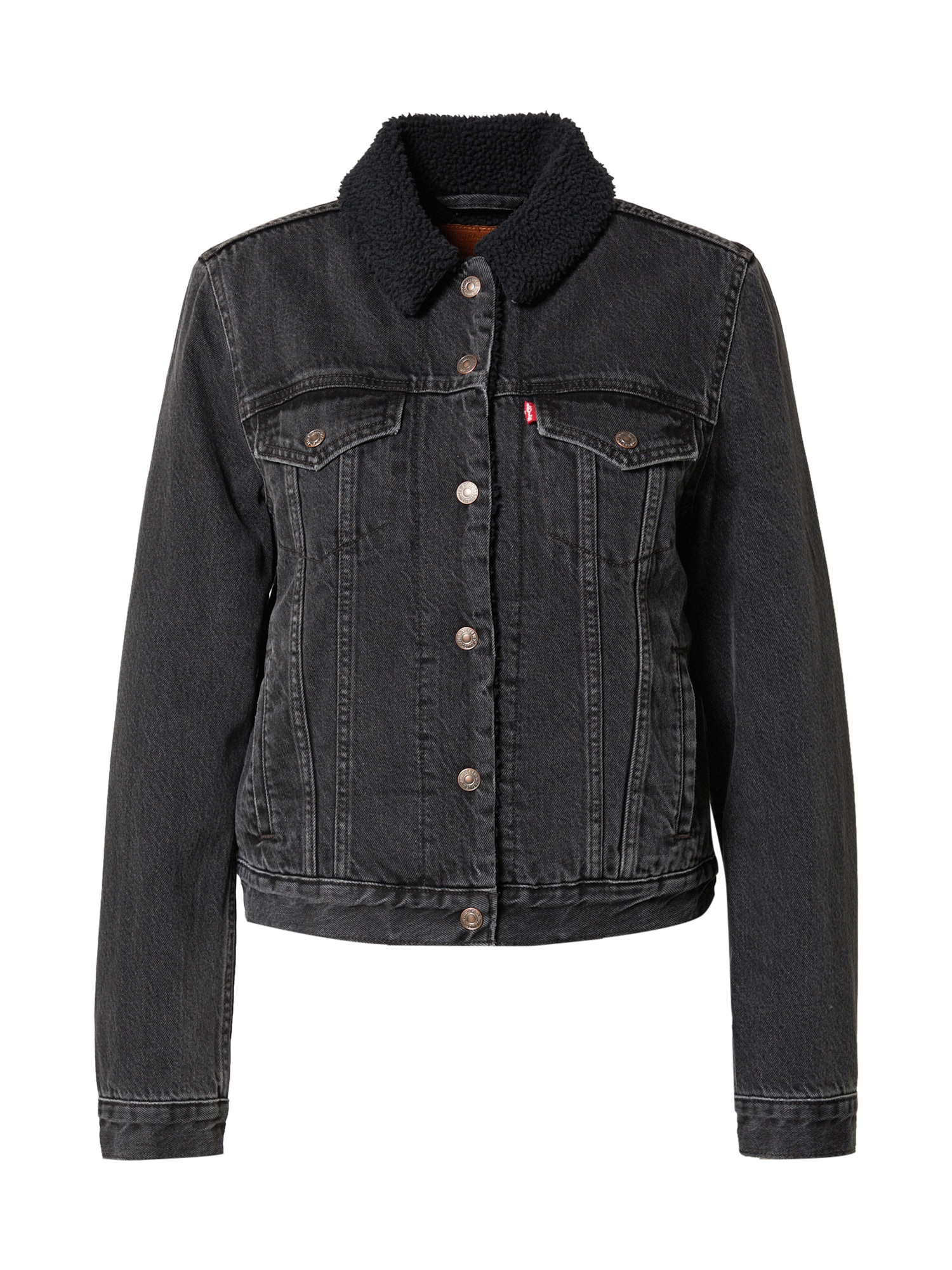 LEVI'S Prehodna jakna  siv denim / črna