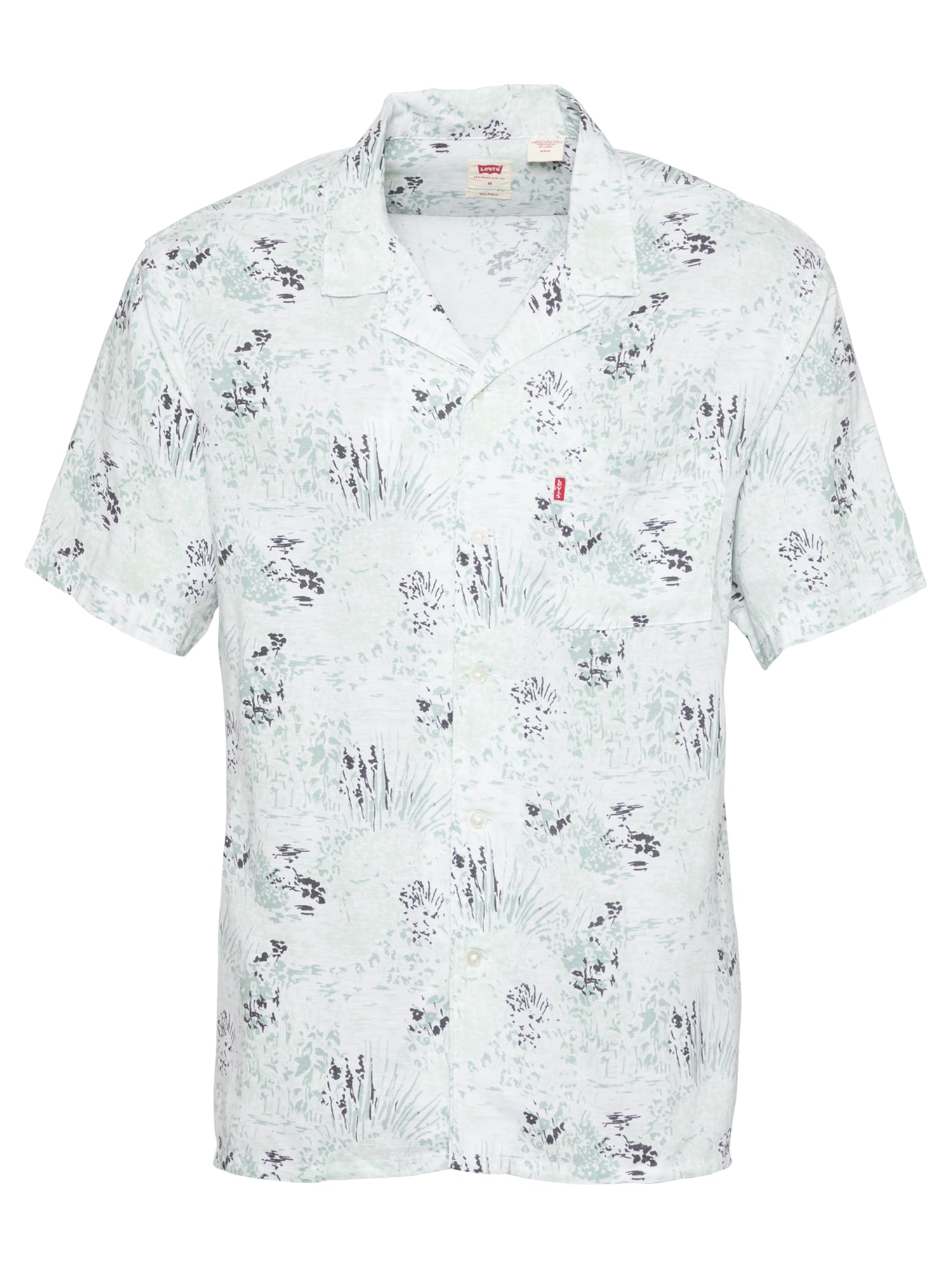 LEVI'S Srajca 'Cubano'  antracit / smaragd / pastelno zelena