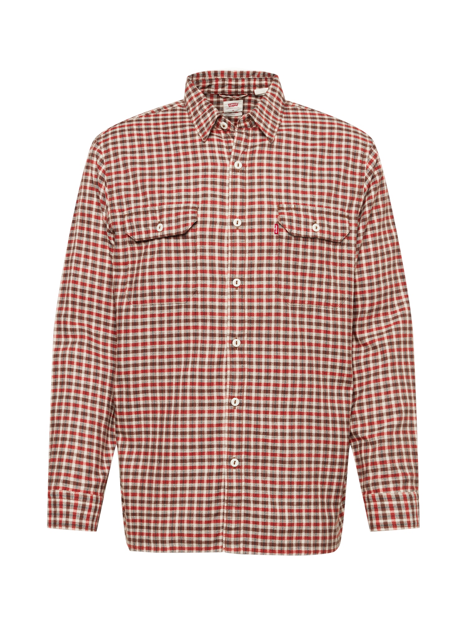 LEVI'S Srajca 'JACKSONWORKER'  rjava / rdeča / bela