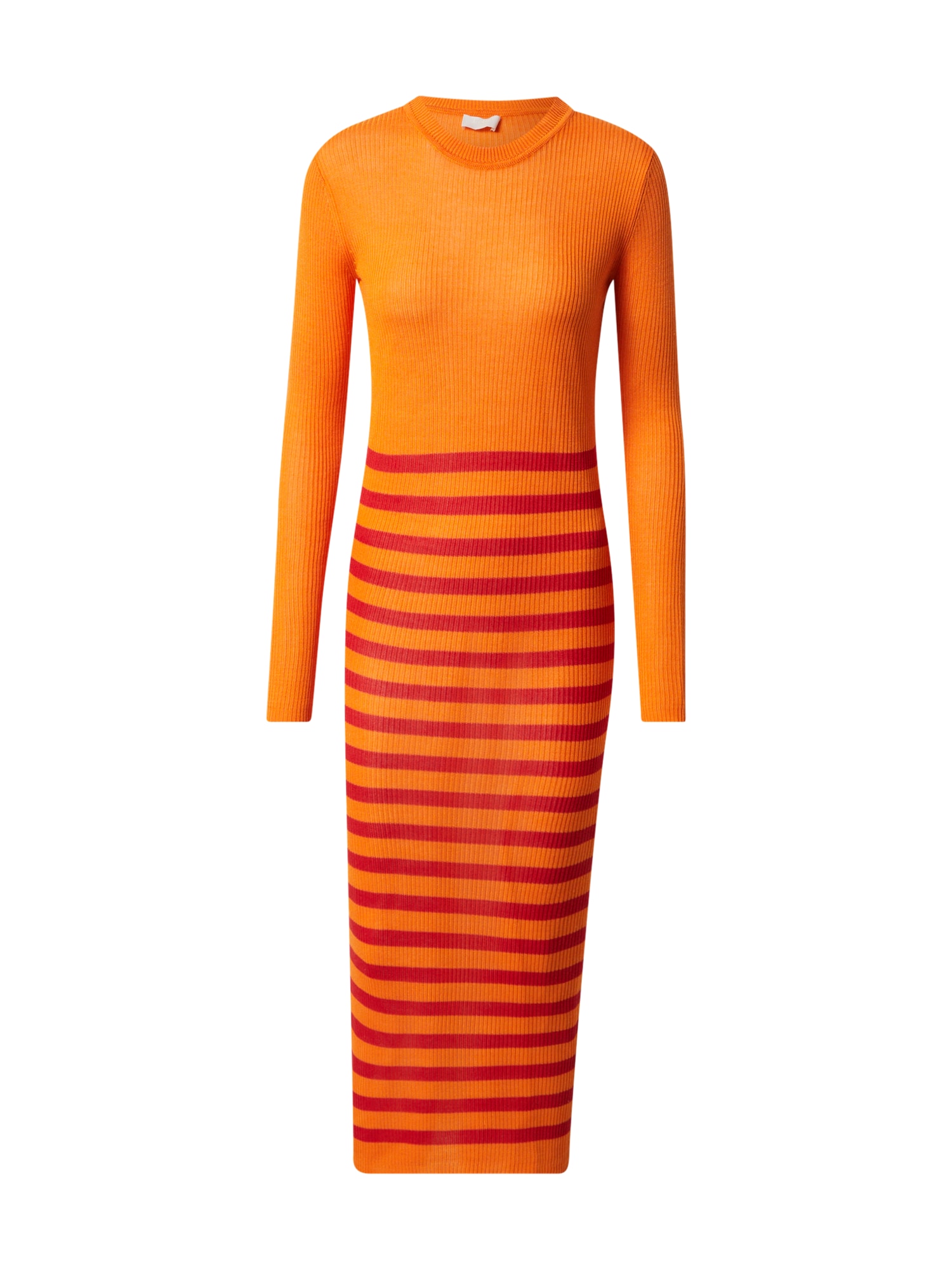 LeGer Premium Pletena obleka 'Christina'  oranžna / rdeča