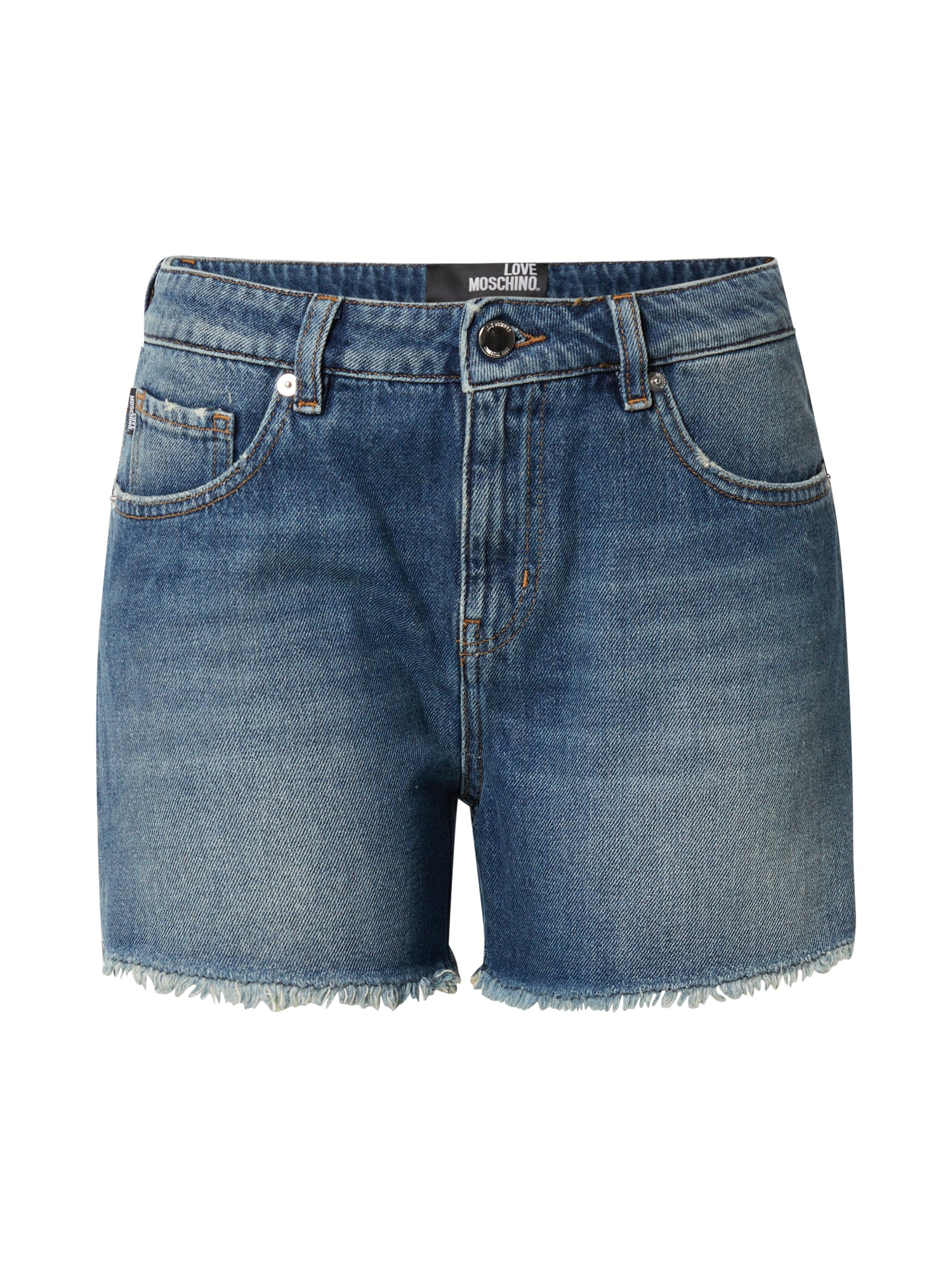 Love Moschino Kavbojke  moder denim / rdeča