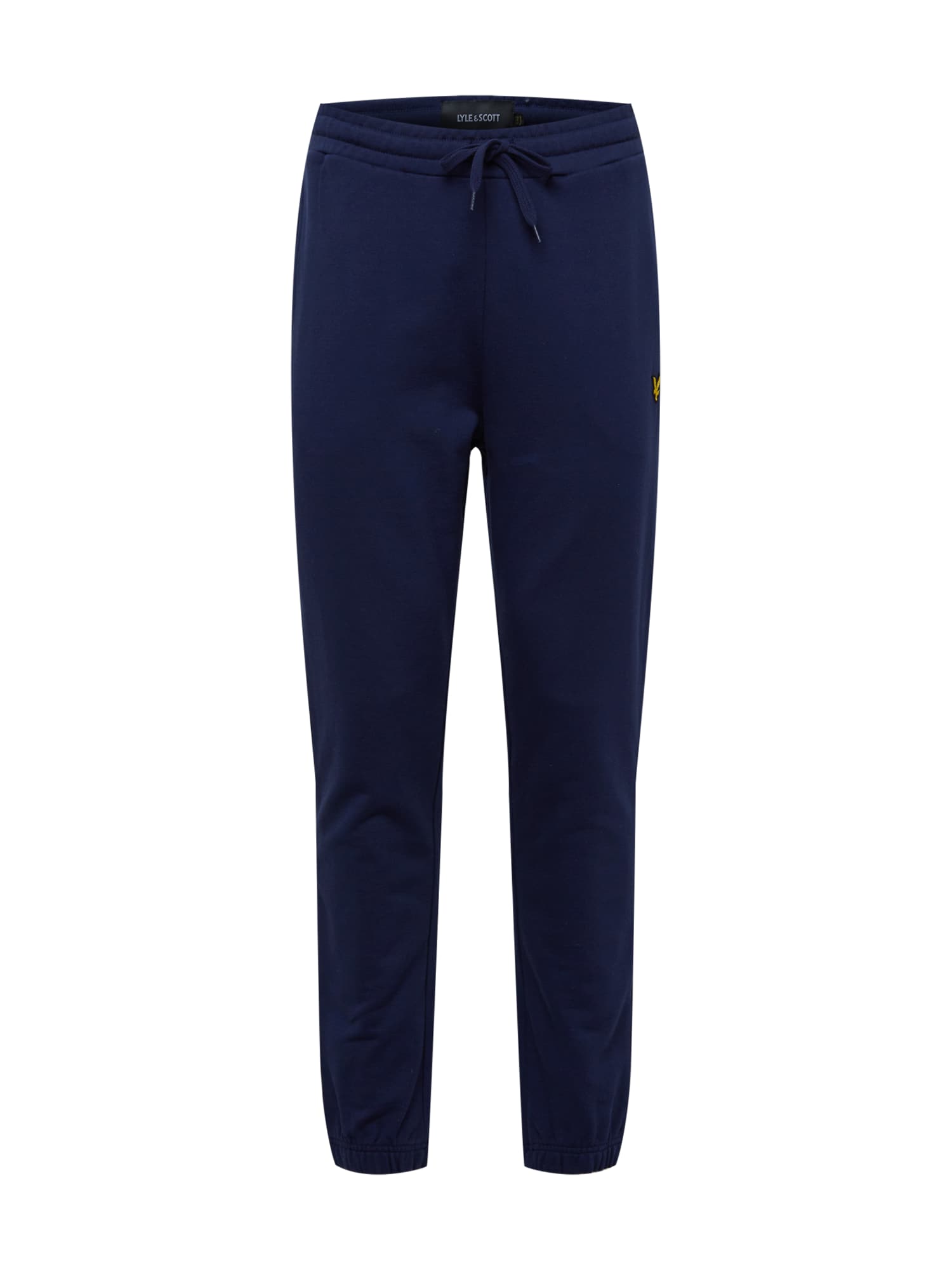 Lyle & Scott Hlače  mornarska / rumena / črna