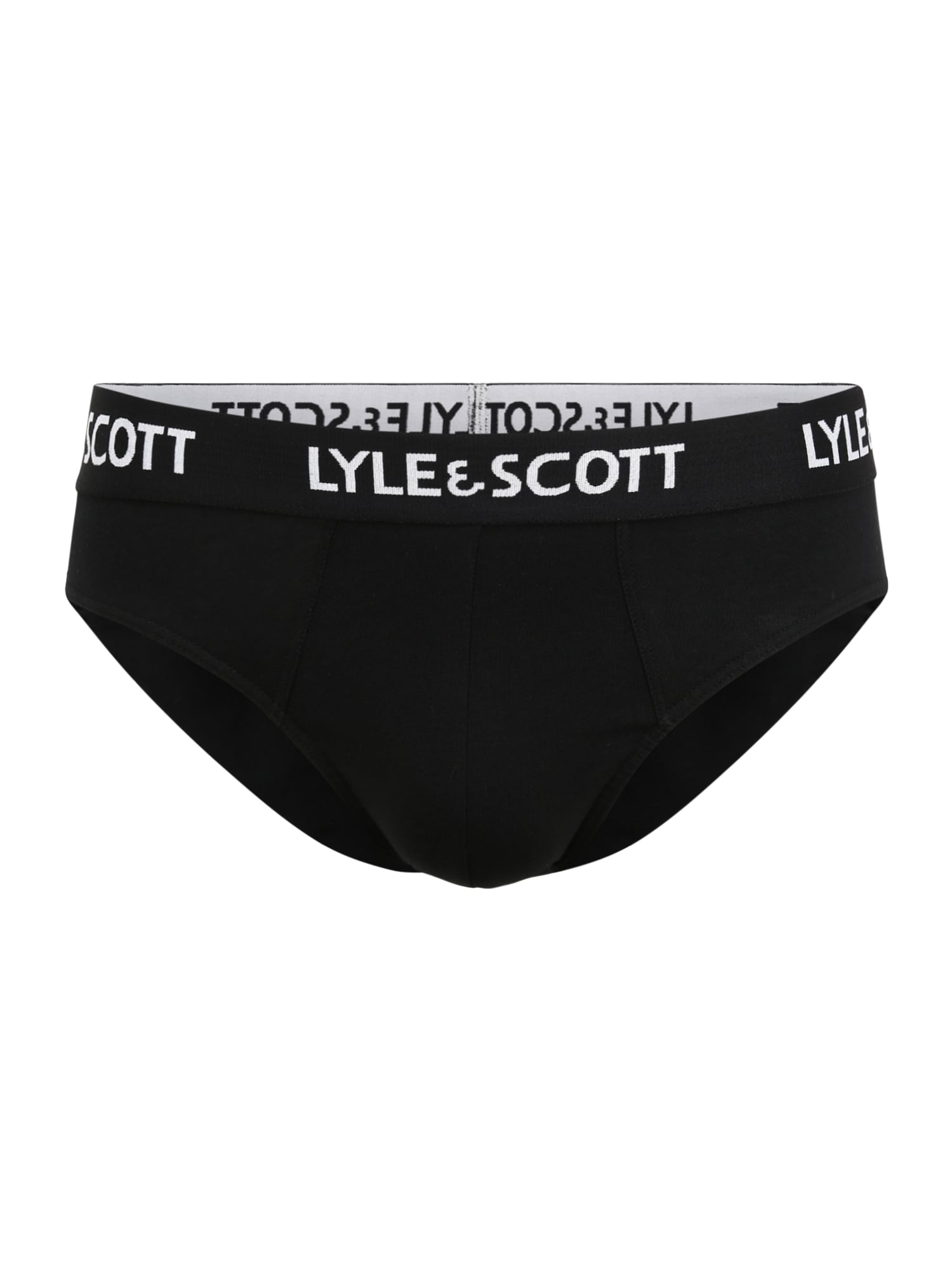 Lyle & Scott Spodnje hlačke 'OWEN'  črna / bela