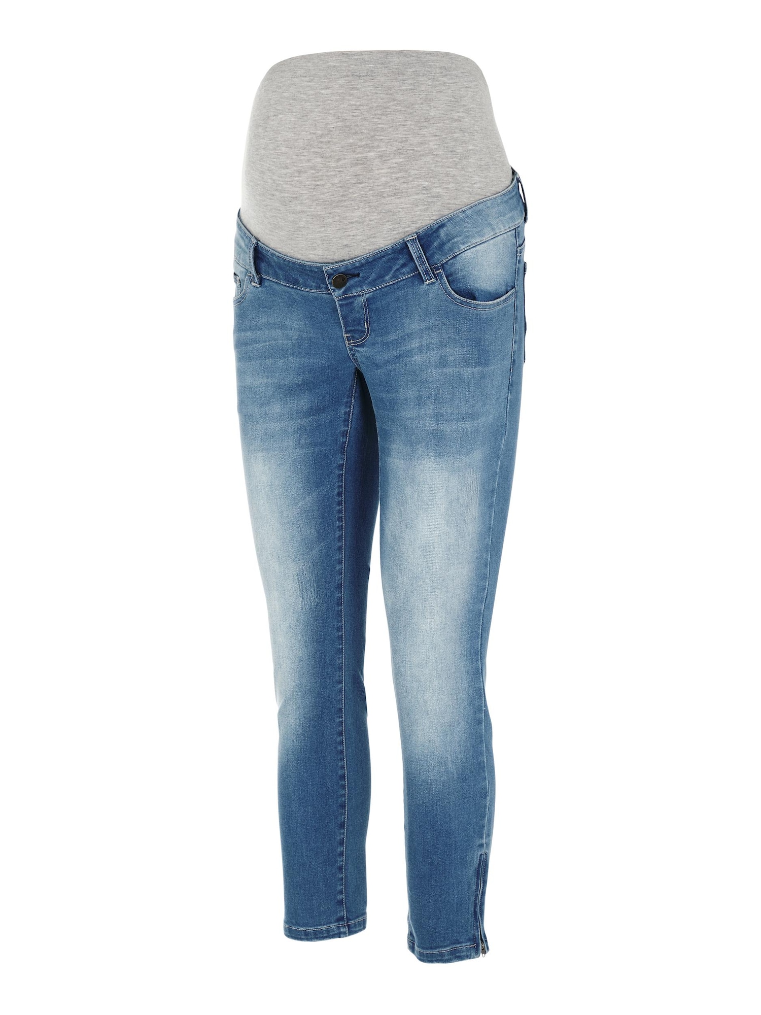 MAMALICIOUS Kavbojke 'Ritti'  moder denim / pegasto siva