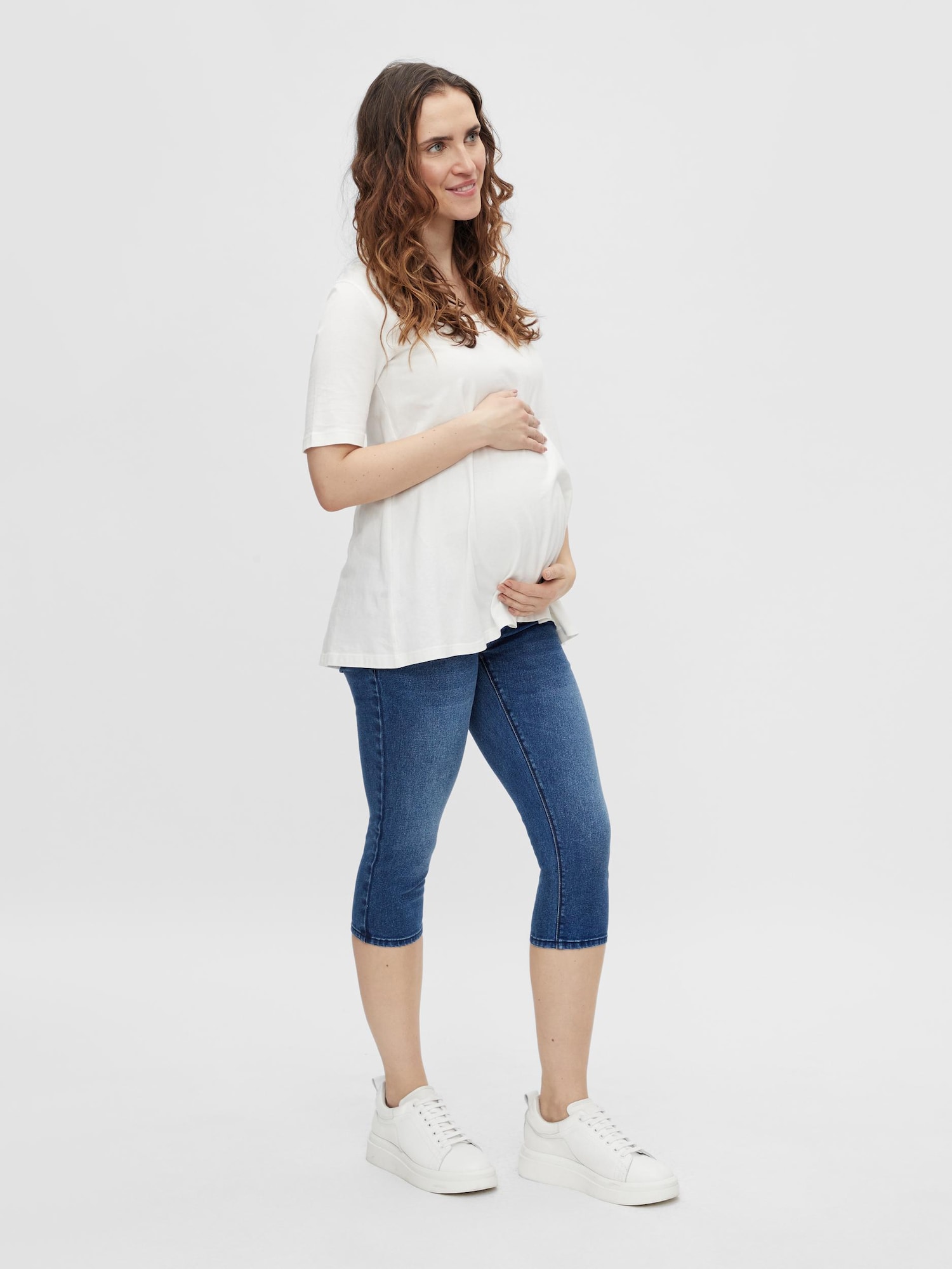 MAMALICIOUS Kavbojke 'SARNIA'  moder denim / svetlo siva