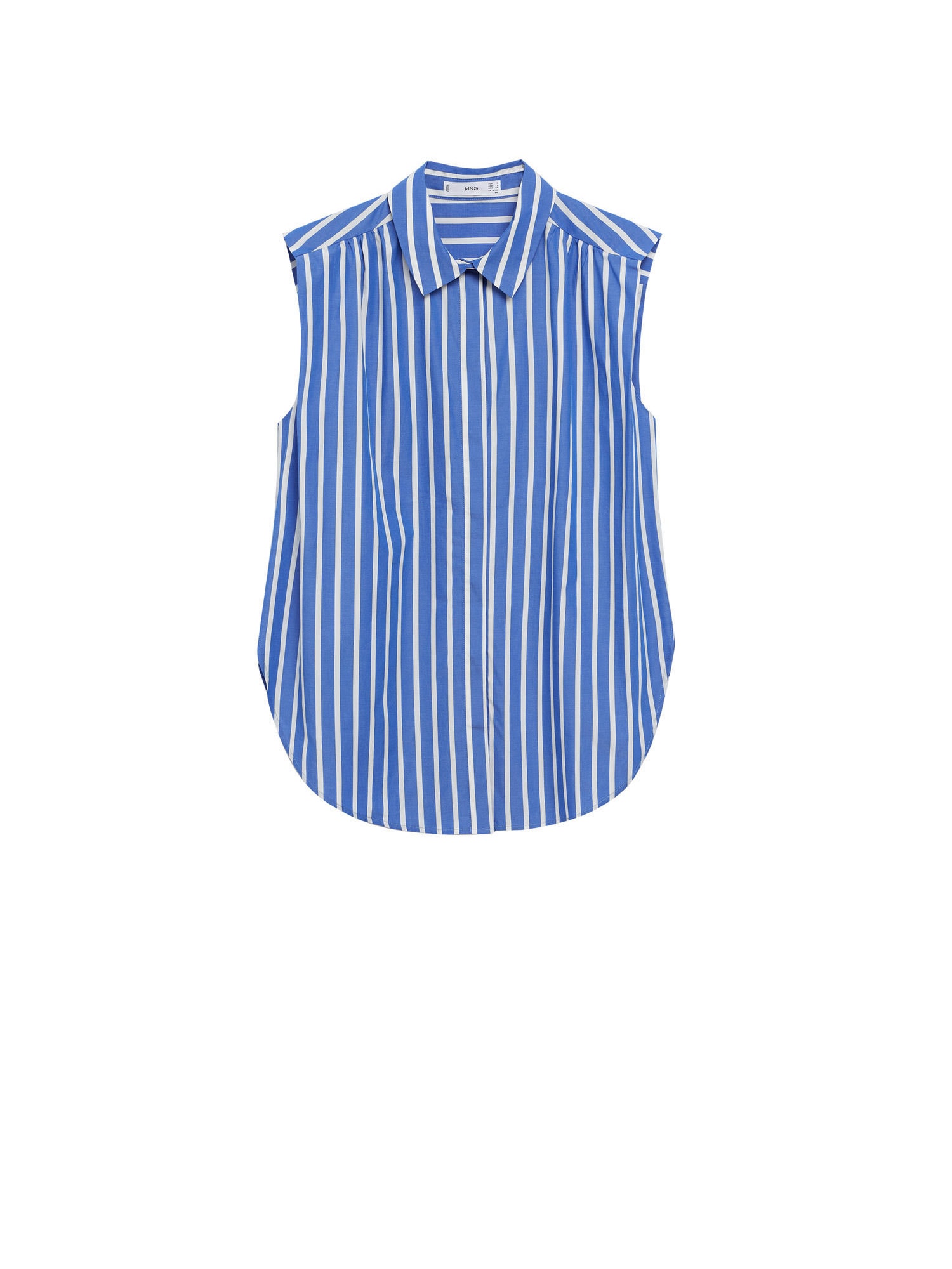 MANGO Bluza 'FLORI'  modra / bela