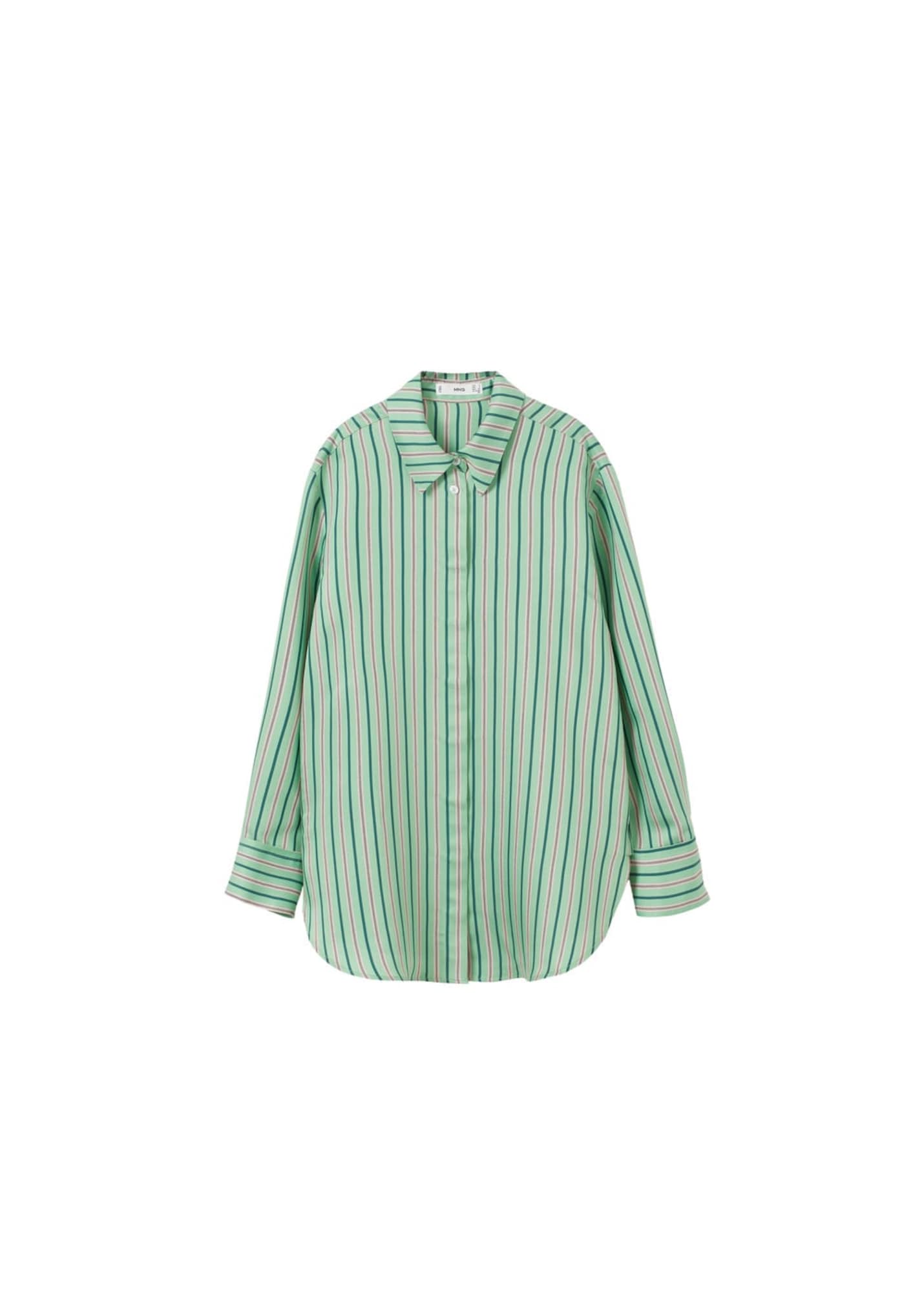 MANGO Bluza 'Fresia'  siva / svetlo zelena / temno zelena / bela