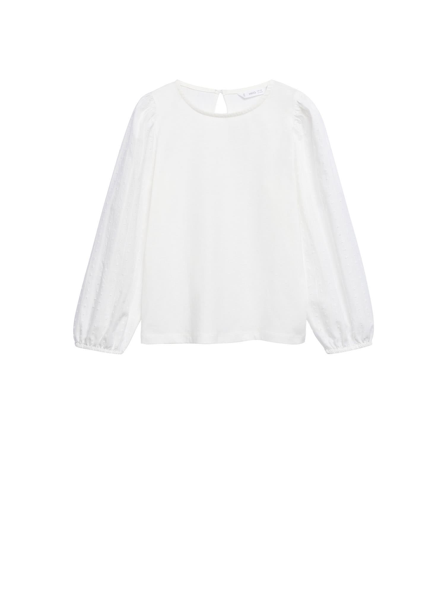 MANGO KIDS Majica 'PLUMETI'  off-bela