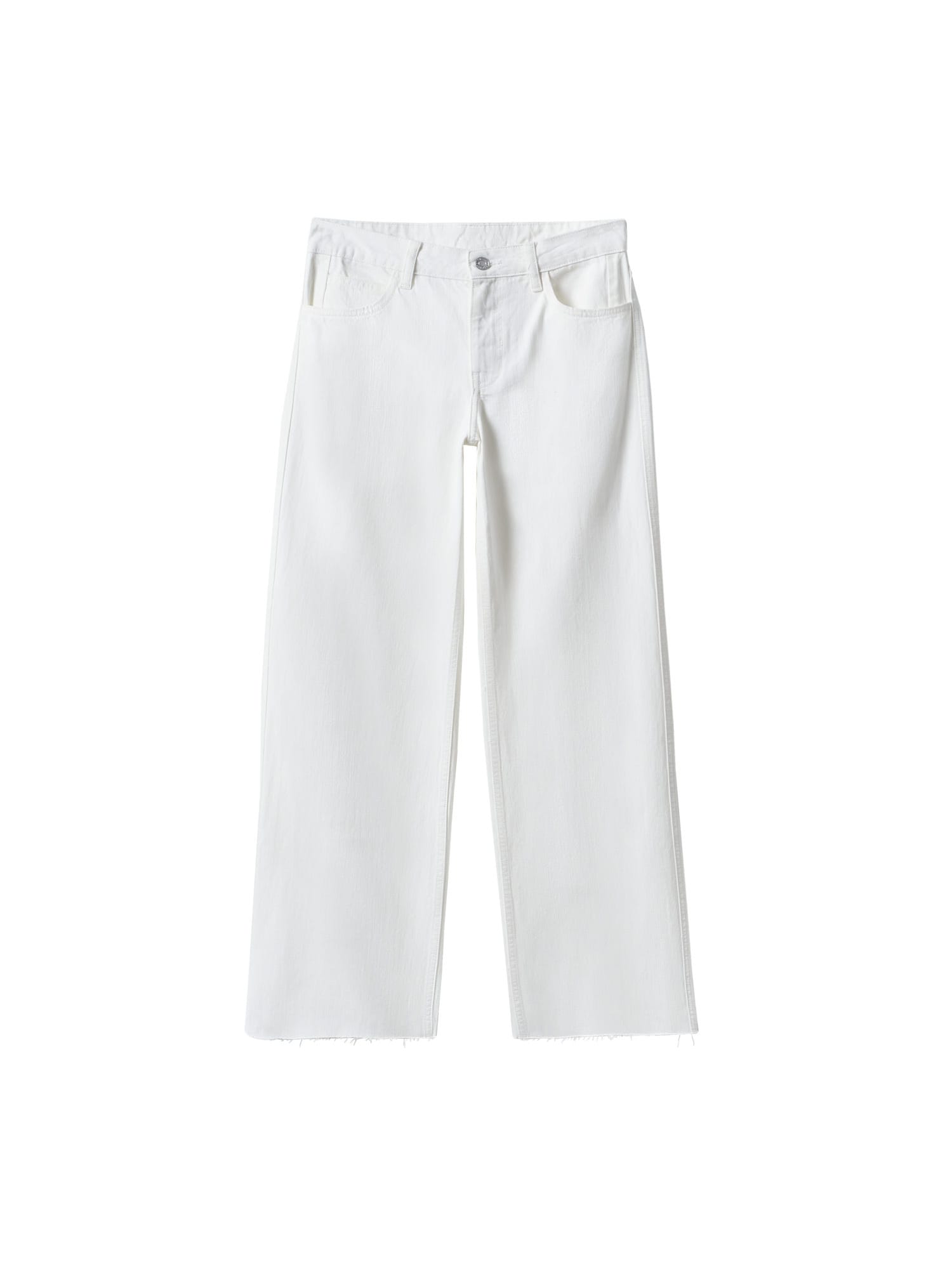 MANGO Kavbojke 'Agnes'  bel denim