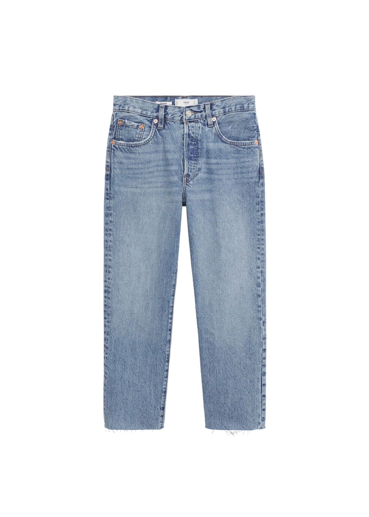 MANGO Kavbojke  moder denim