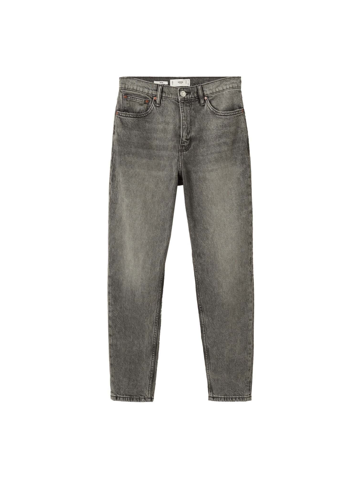 MANGO Kavbojke  siv denim