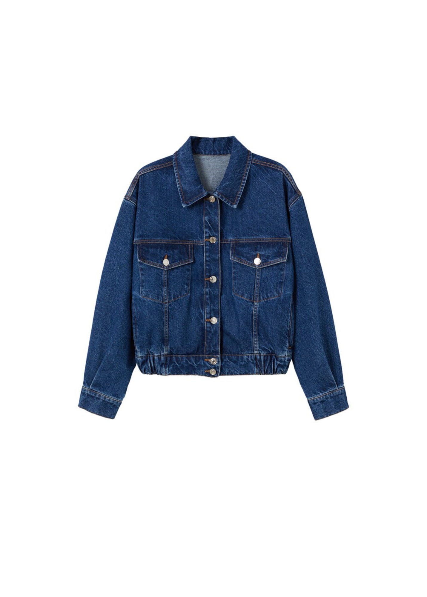MANGO Prehodna jakna 'Mabel'  moder denim