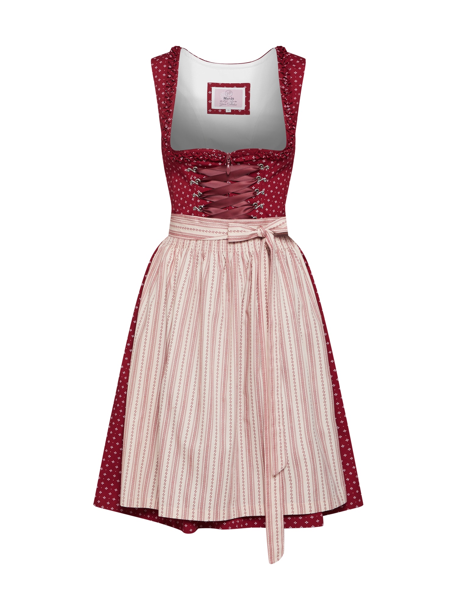 MARJO Dirndl 'Solana'  merlot / bela