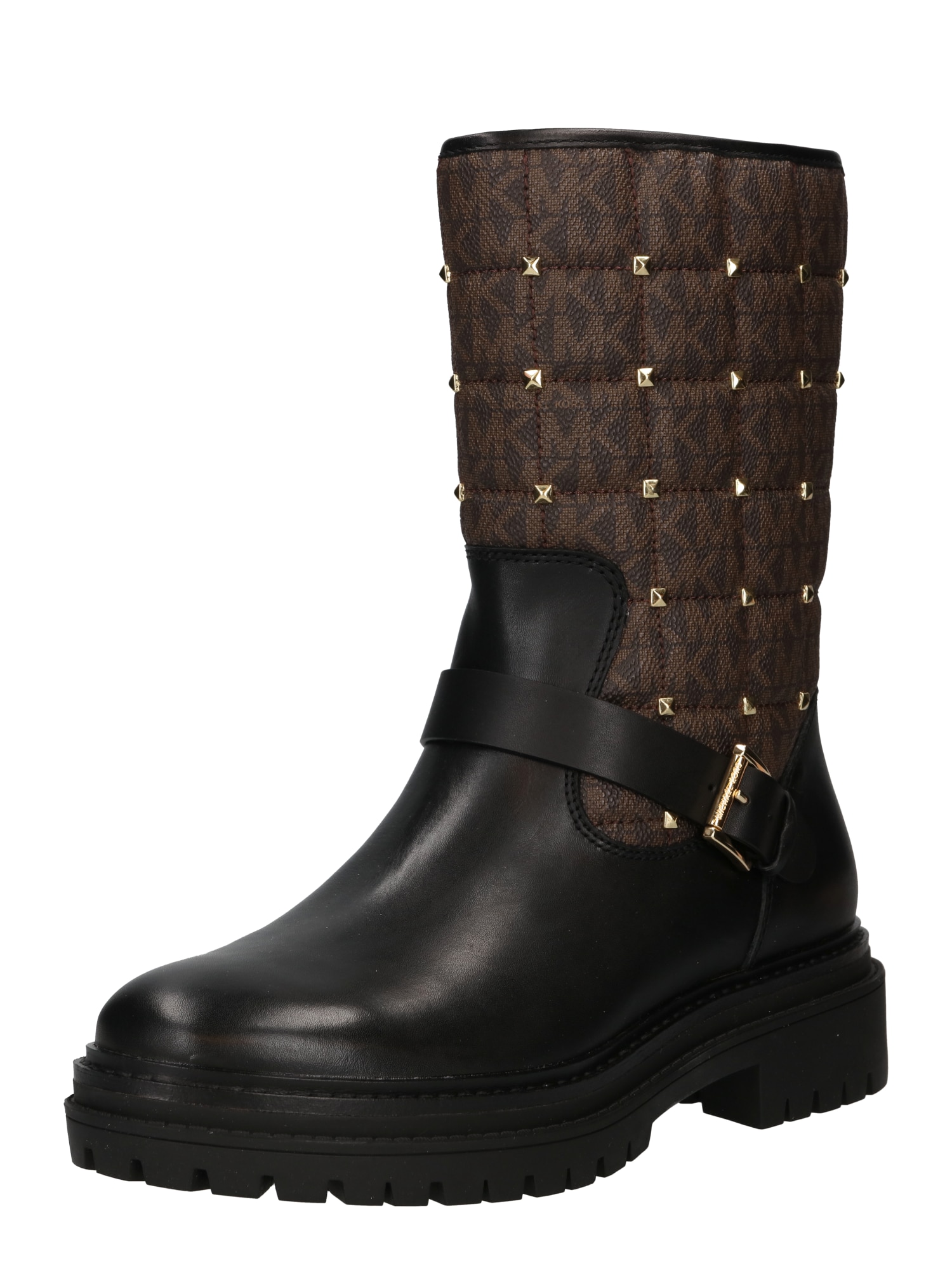 MICHAEL Michael Kors Škornji 'LAYTON'  mokka / temno rjava / črna