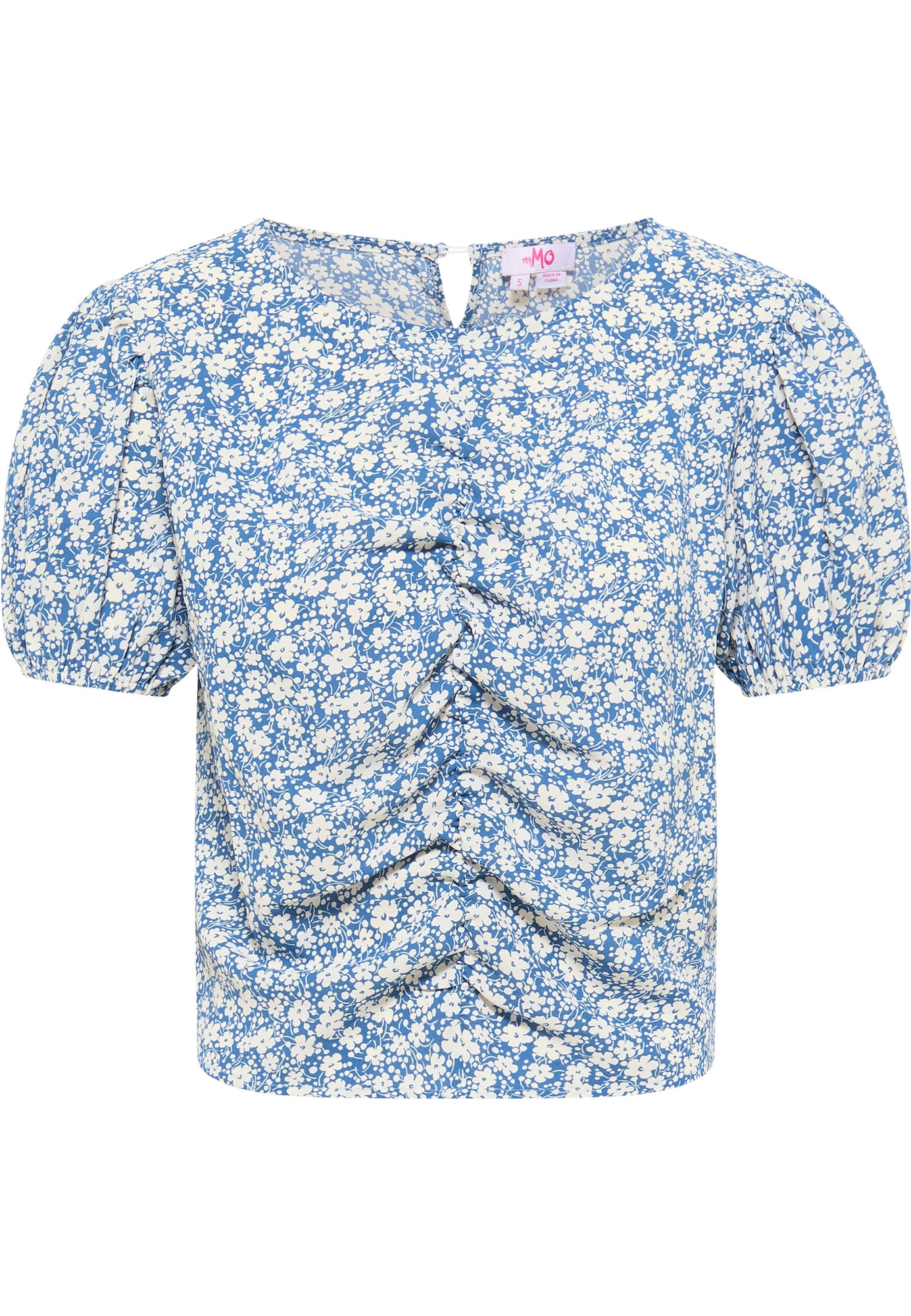 MYMO Bluza  modra / bela