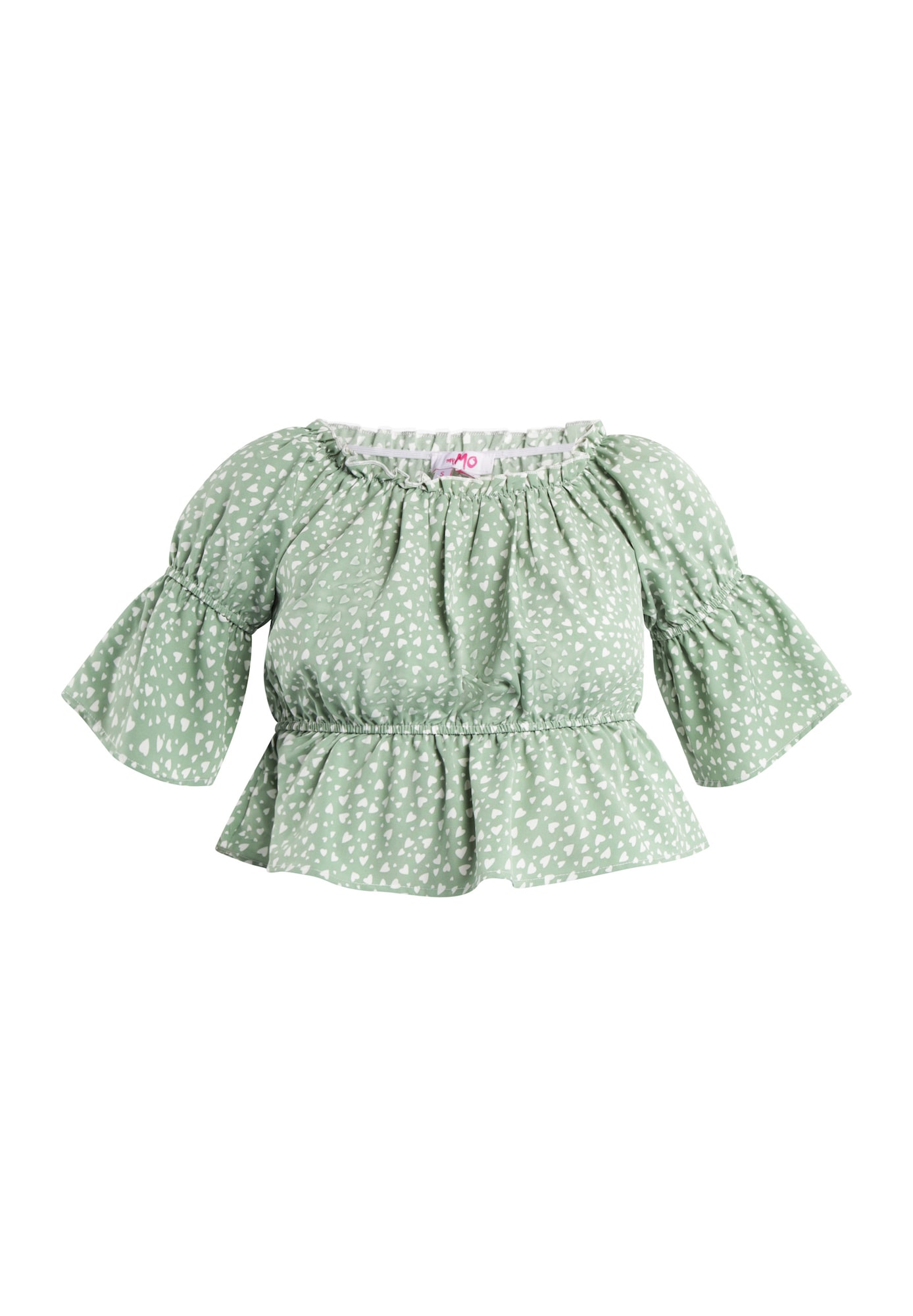 MYMO Bluza  zelena / bela