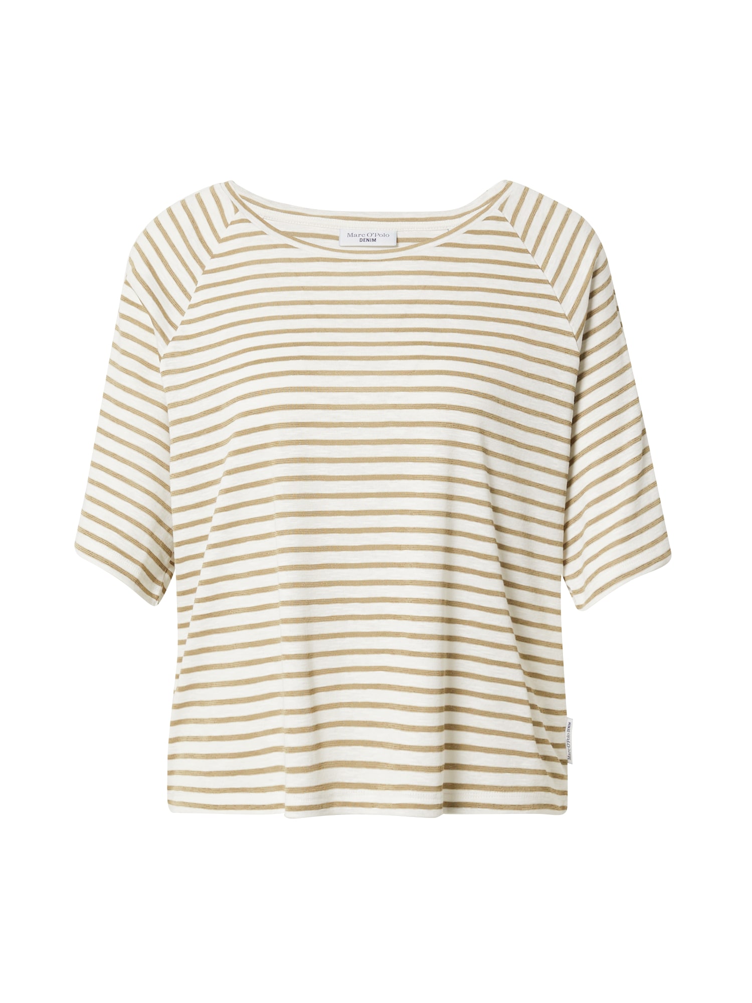 Marc O'Polo DENIM Majica  oliva / naravno bela
