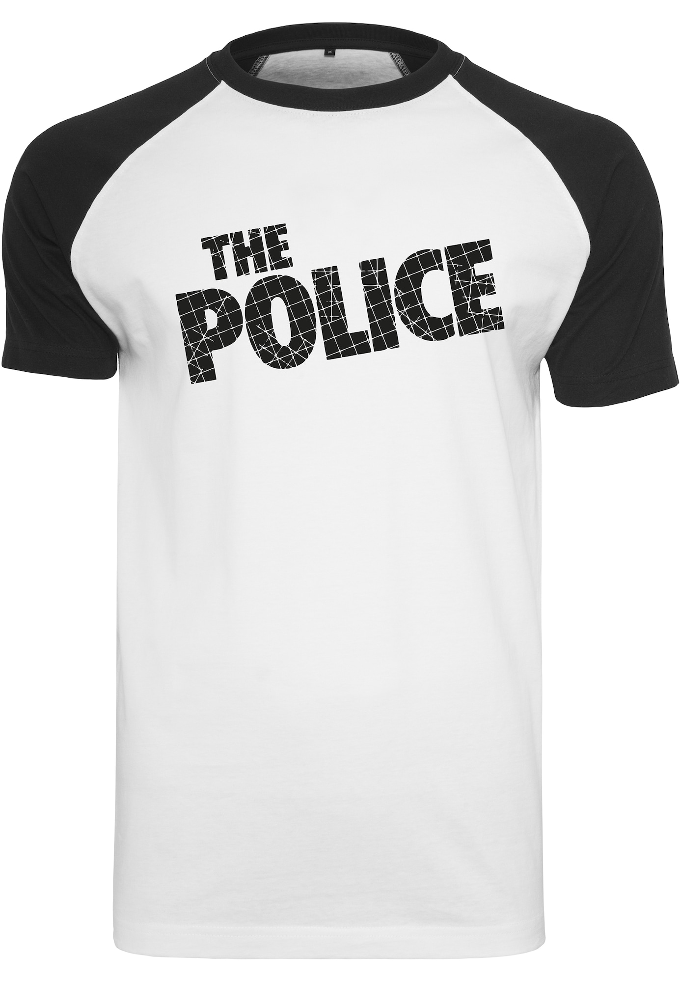 Merchcode Majica 'The Police'  črna / bela