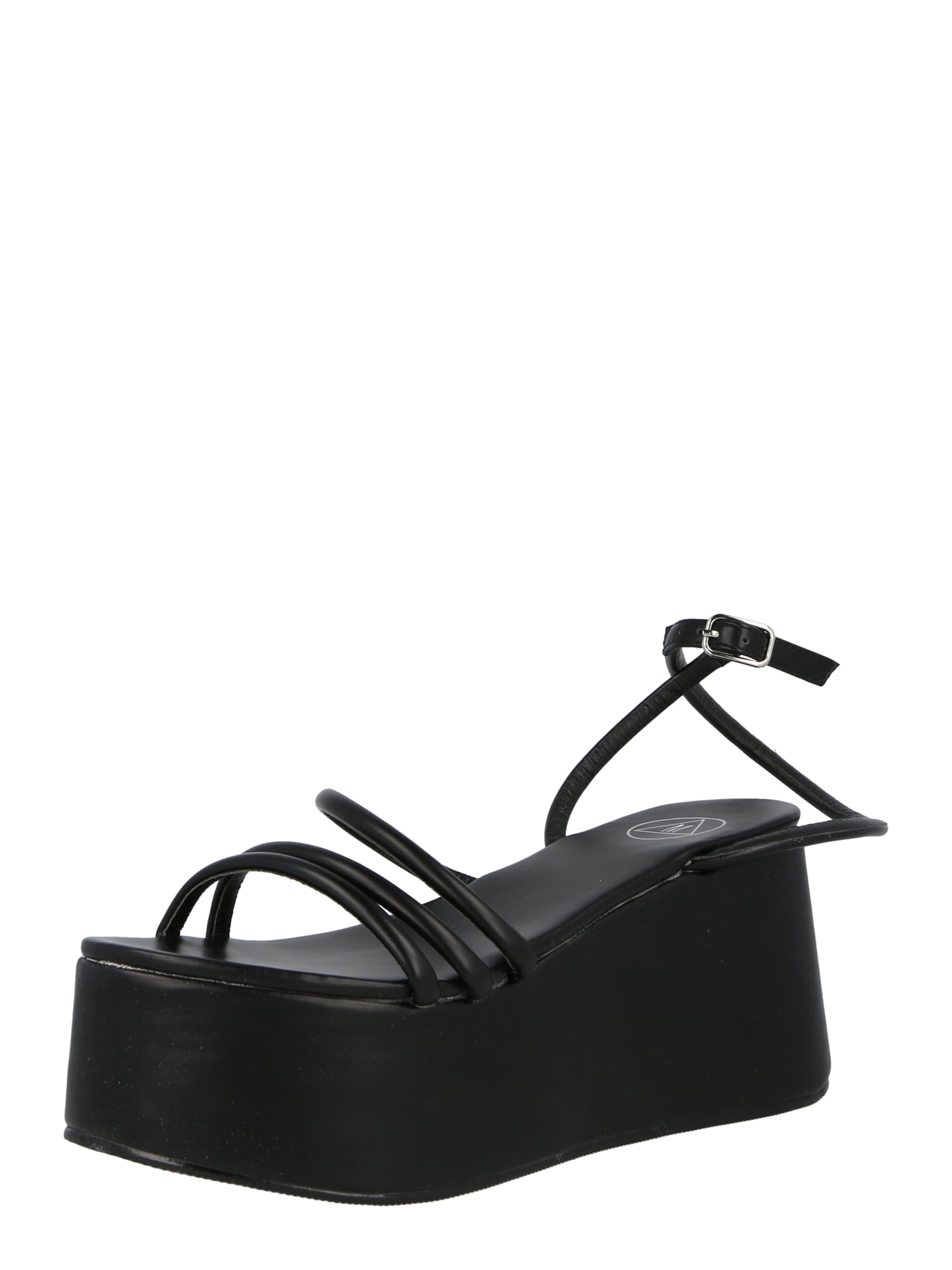 Missguided Sandali s paščki  črna