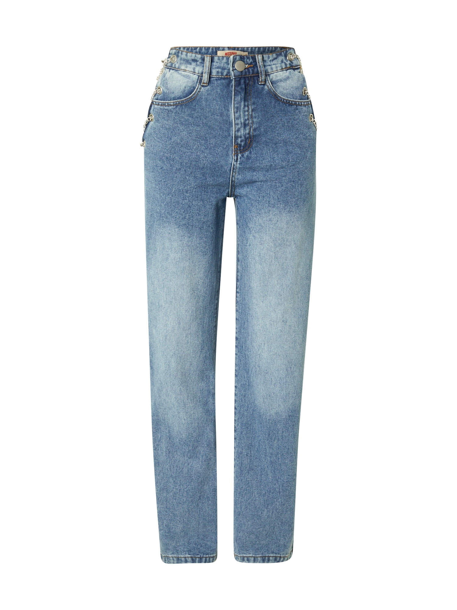 Misspap Kavbojke 'Chain Side'  moder denim
