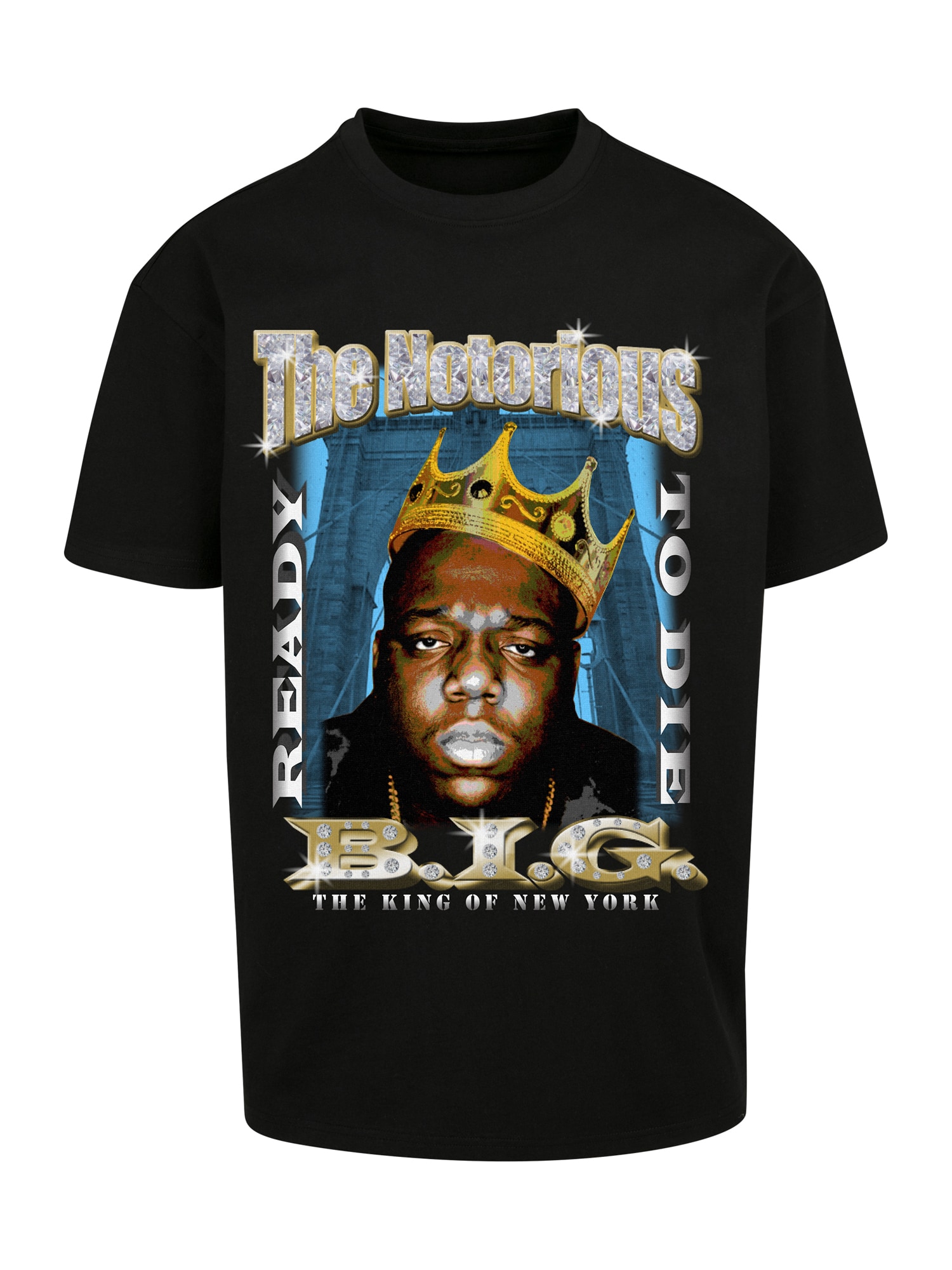 Mister Tee Majica 'Biggie Crown'  mešane barve / črna