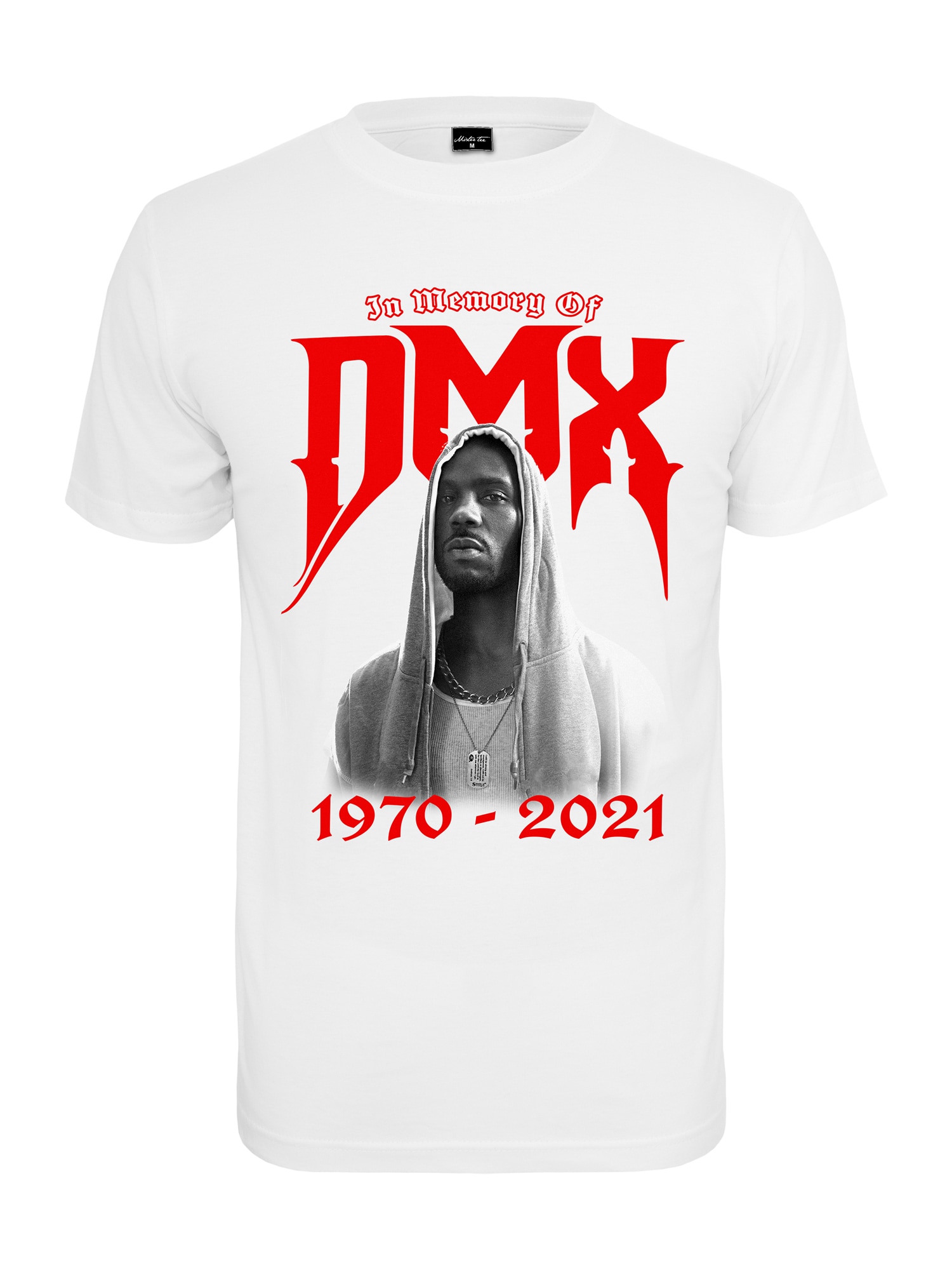 Mister Tee Majica 'DMX Memory'  rdeča / črna / bela