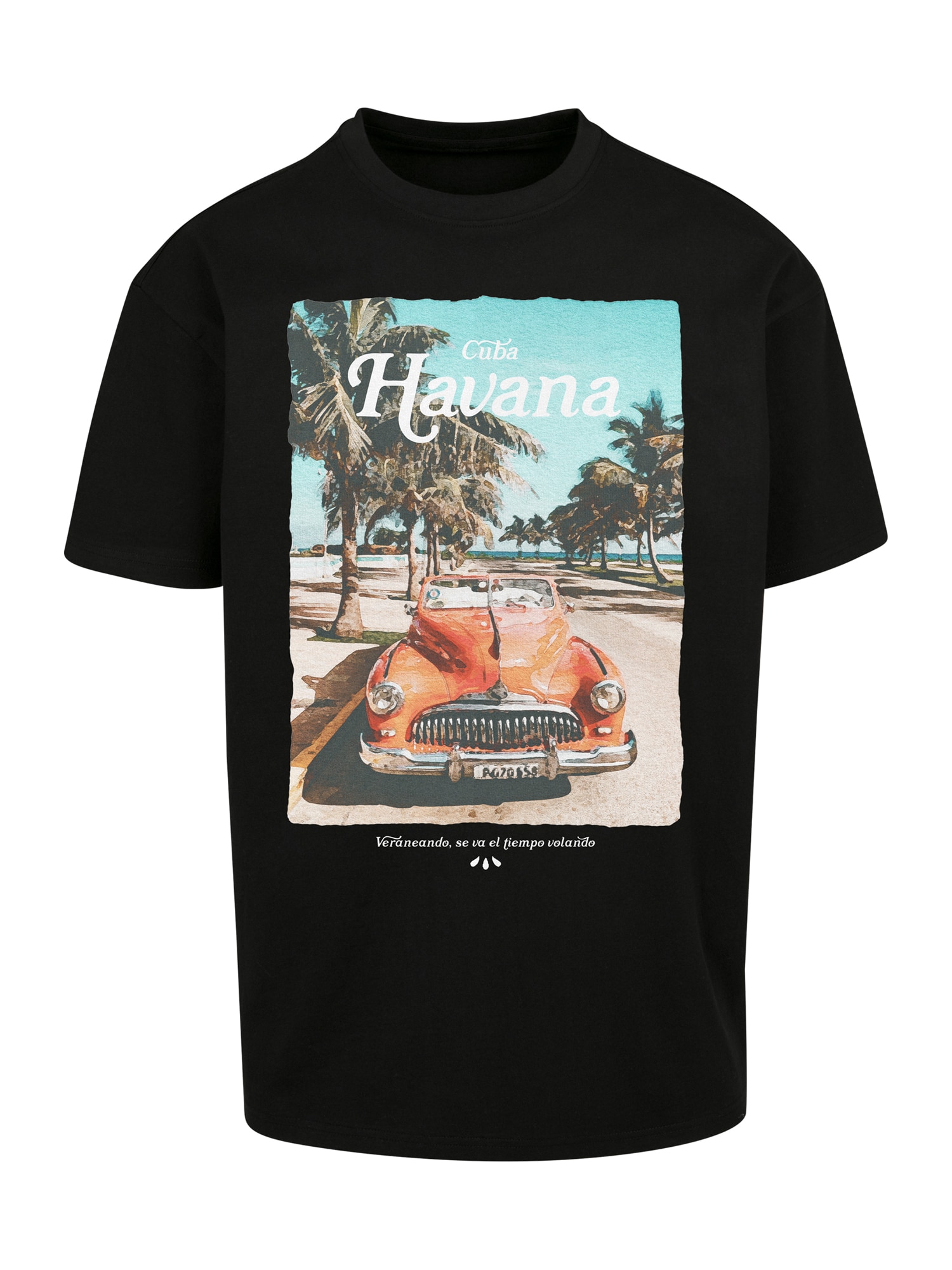 Mister Tee Majica 'Havana Vibe'  pesek / svetlo modra / kaki / rjasto rdeča
