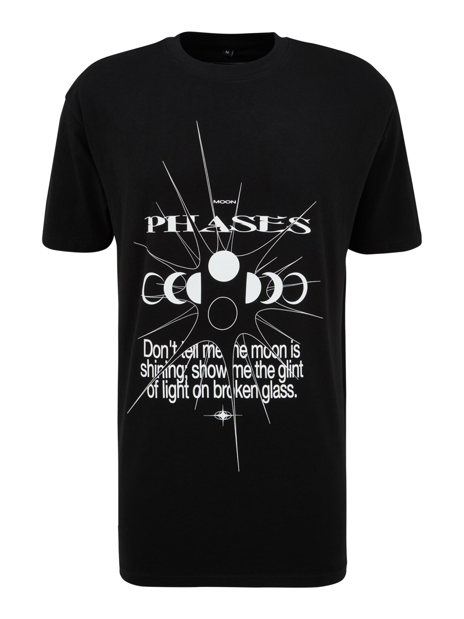 Mister Tee Majica 'Moon Phases'  črna / bela