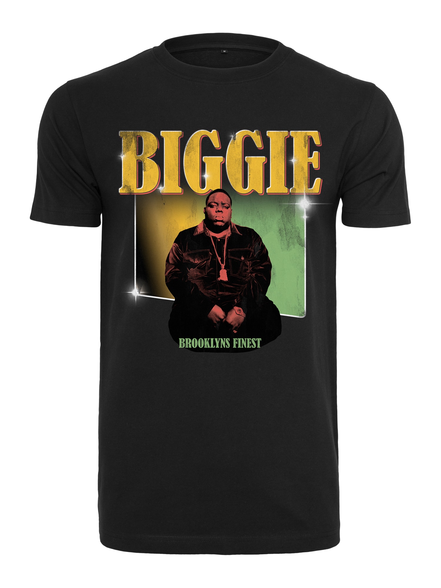 Mister Tee Majica 'Notorious Big Finest'  zlato-rumena / svetlo zelena / losos / črna / bela