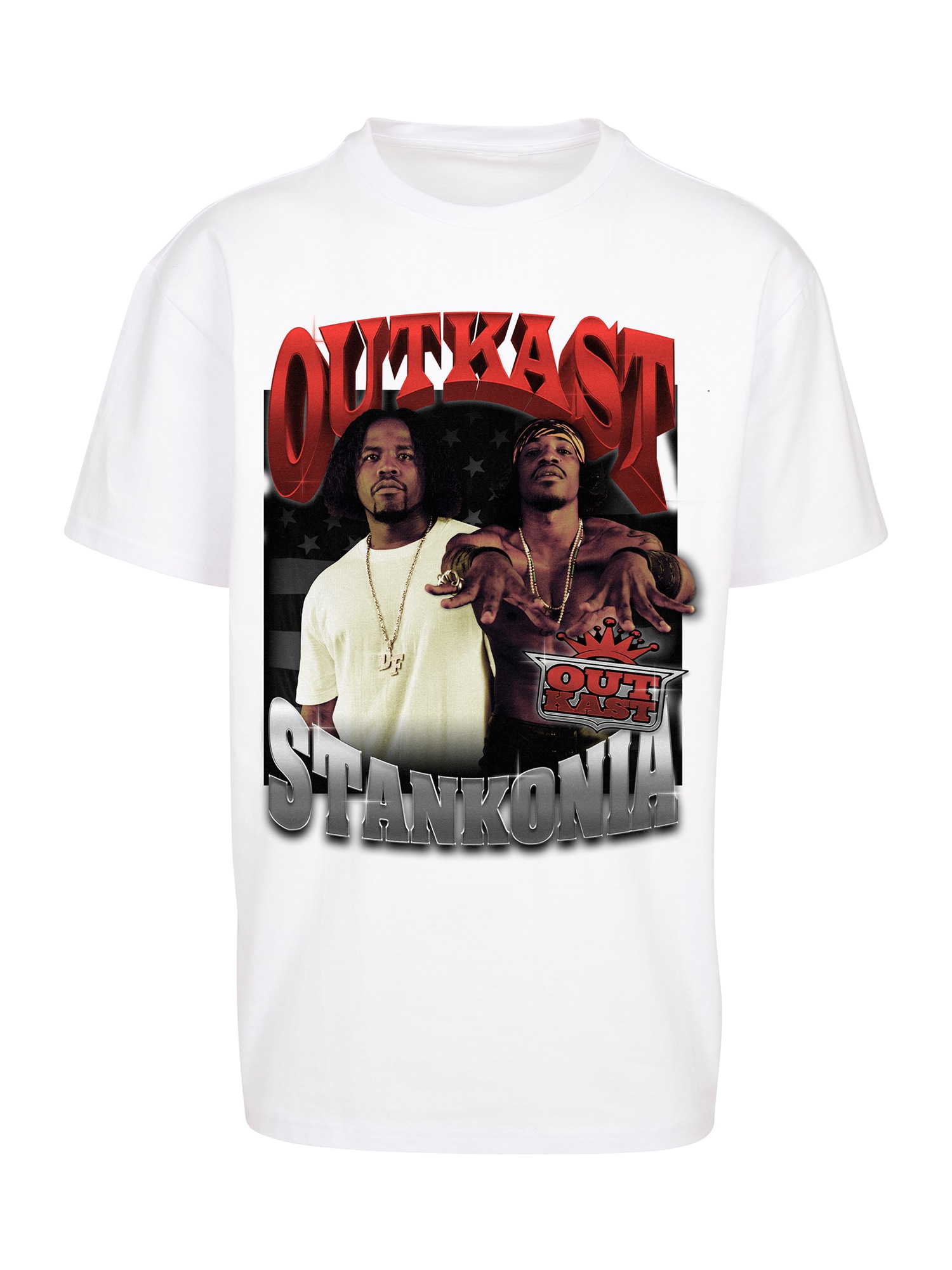Mister Tee Majica 'Outkast Stankonia'  mešane barve / bela