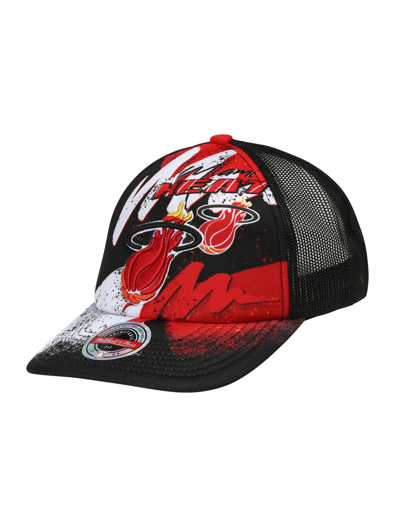 Mitchell & Ness Kapa 'Hyper Trucker Snapback'  rumena / ognjeno rdeča / črna / bela