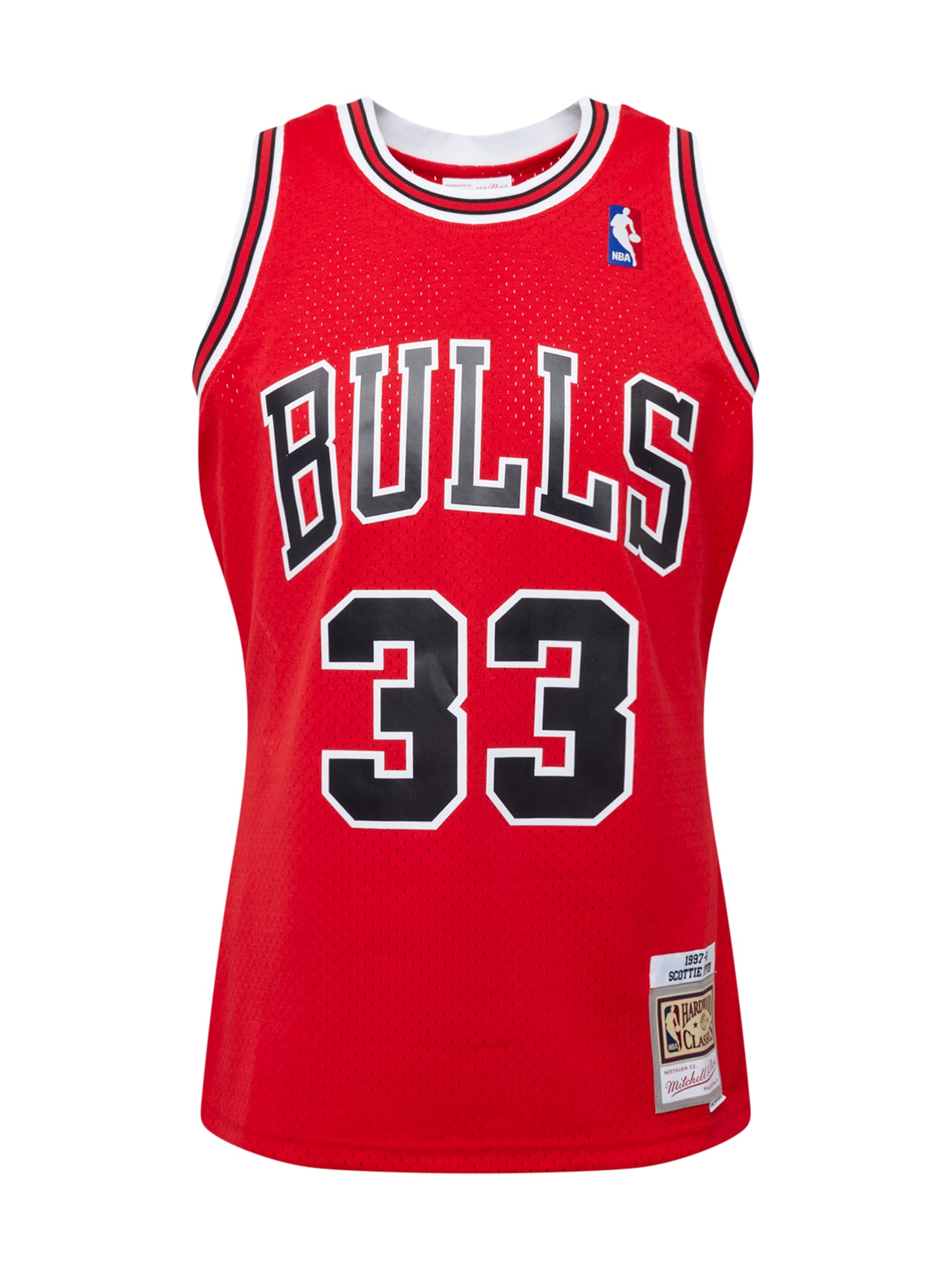 Mitchell & Ness Majica 'Scottie Pippen'  rdeča / črna / bela