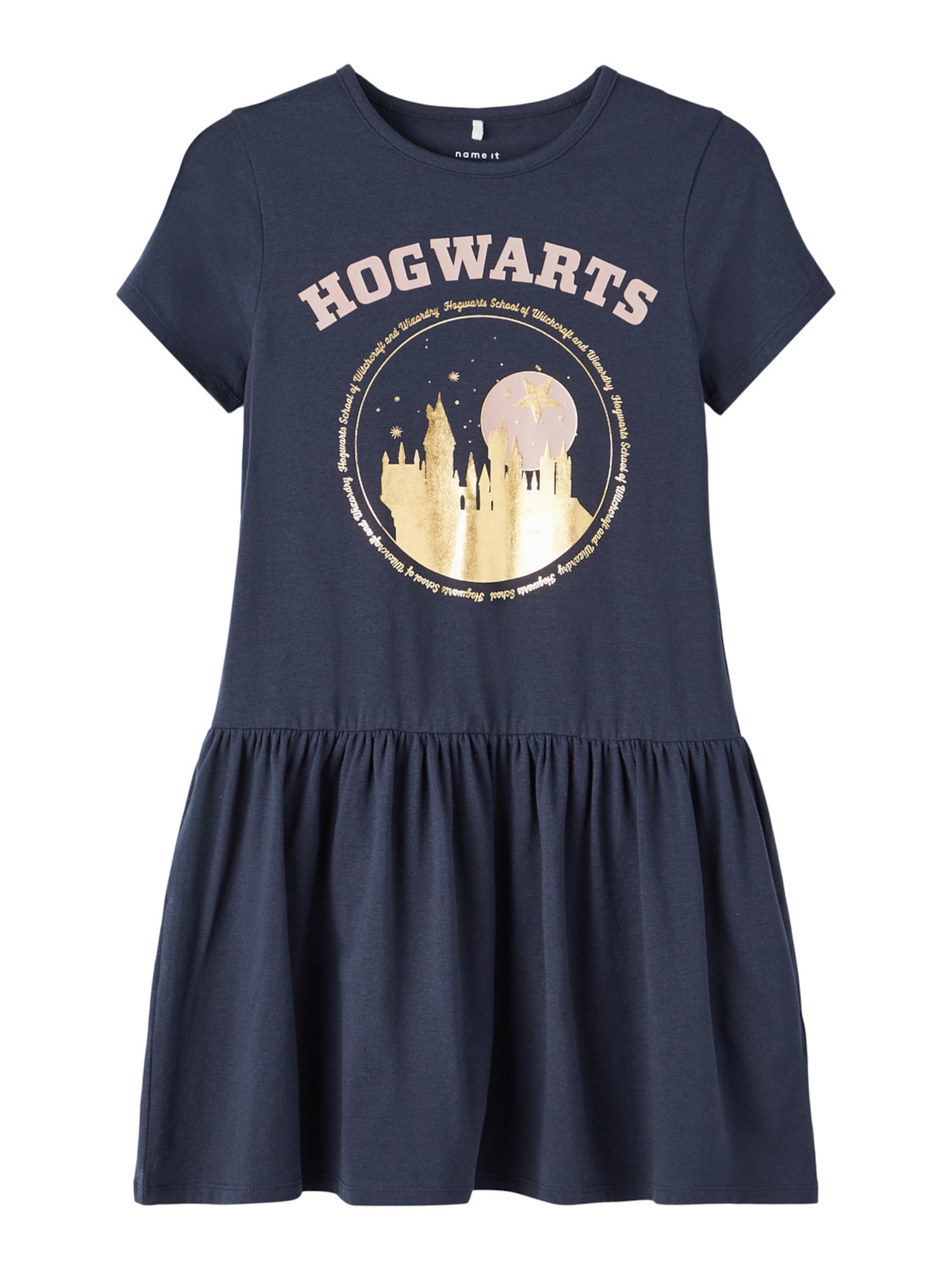 NAME IT Obleka 'Harry Potter'  mornarska / zlata / roza