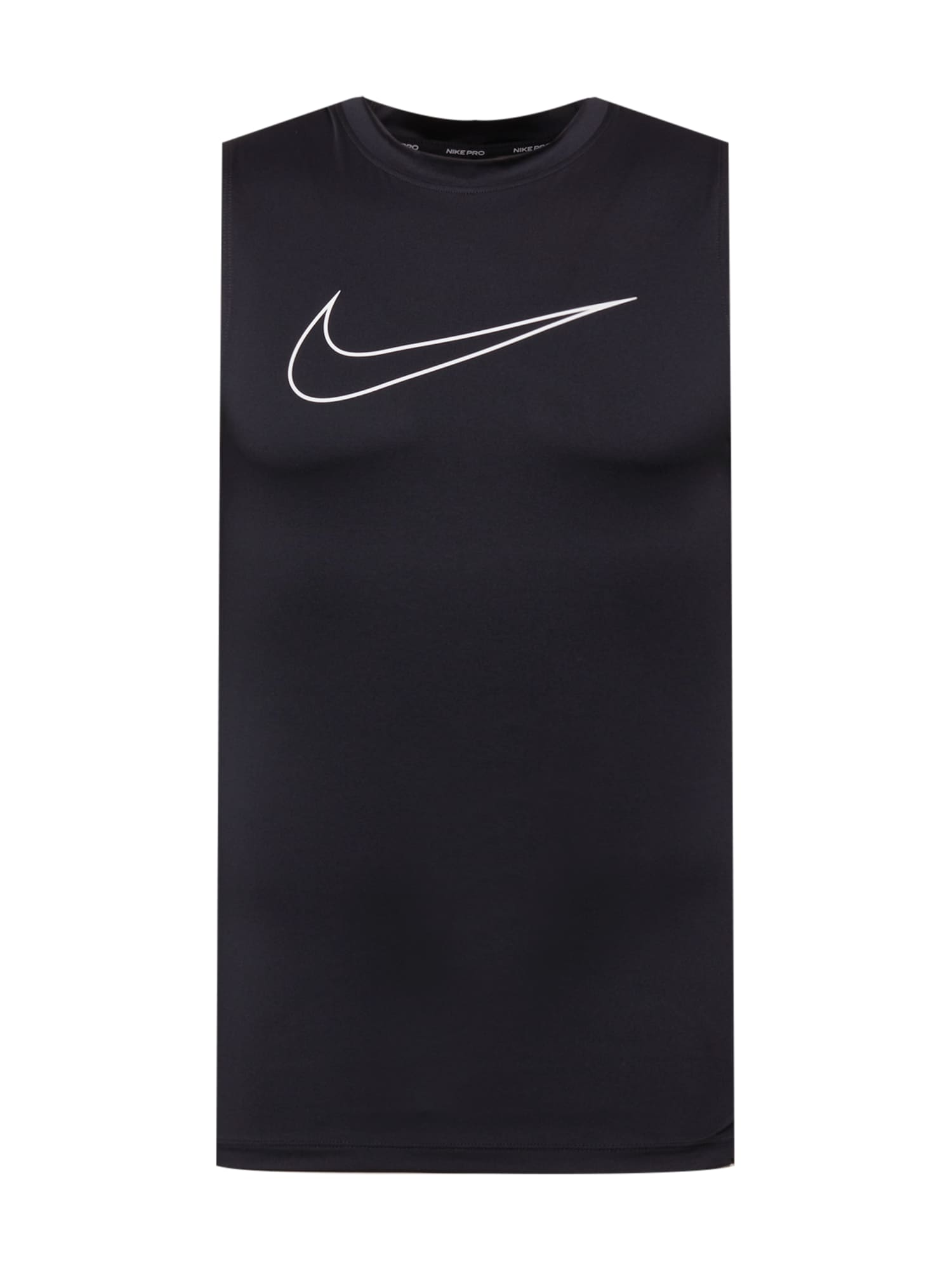 NIKE Funkcionalna majica  črna / bela
