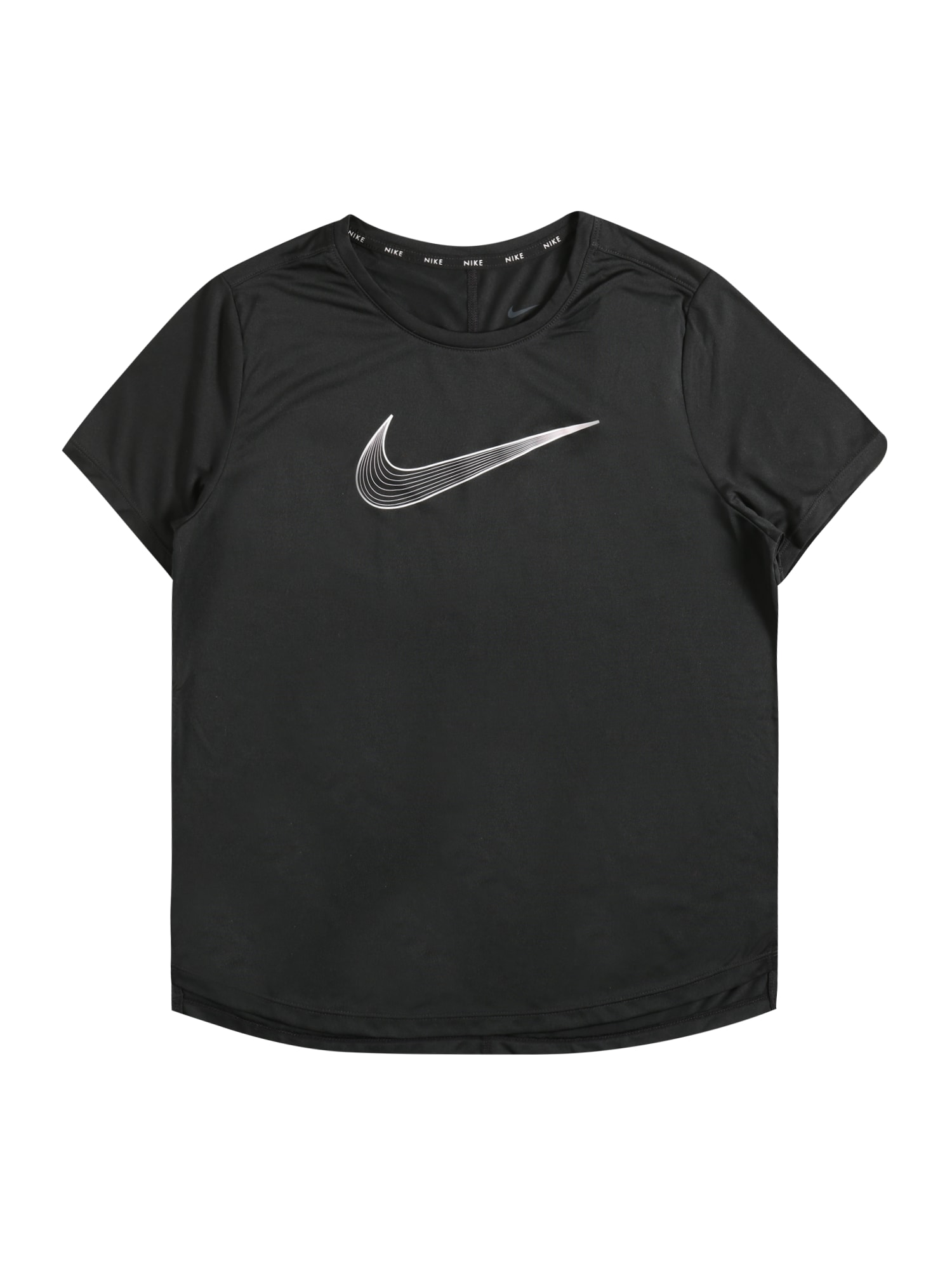 NIKE Funkcionalna majica  črna / bela