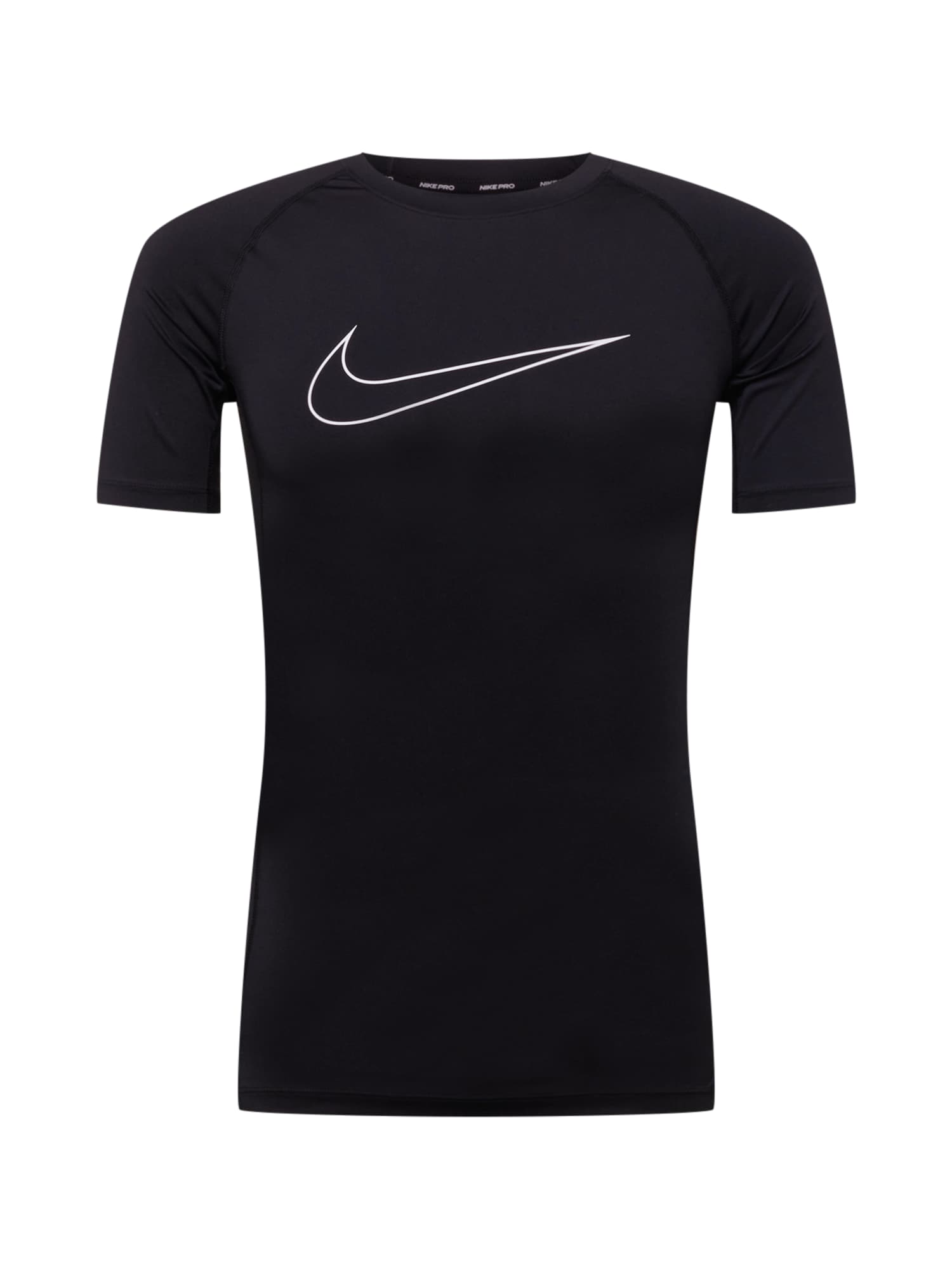 NIKE Funkcionalna majica  črna / bela
