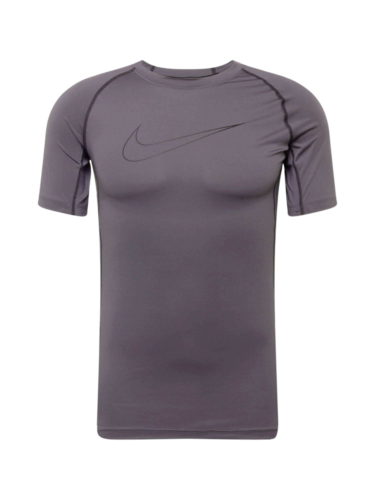 NIKE Funkcionalna majica  temno siva / črna