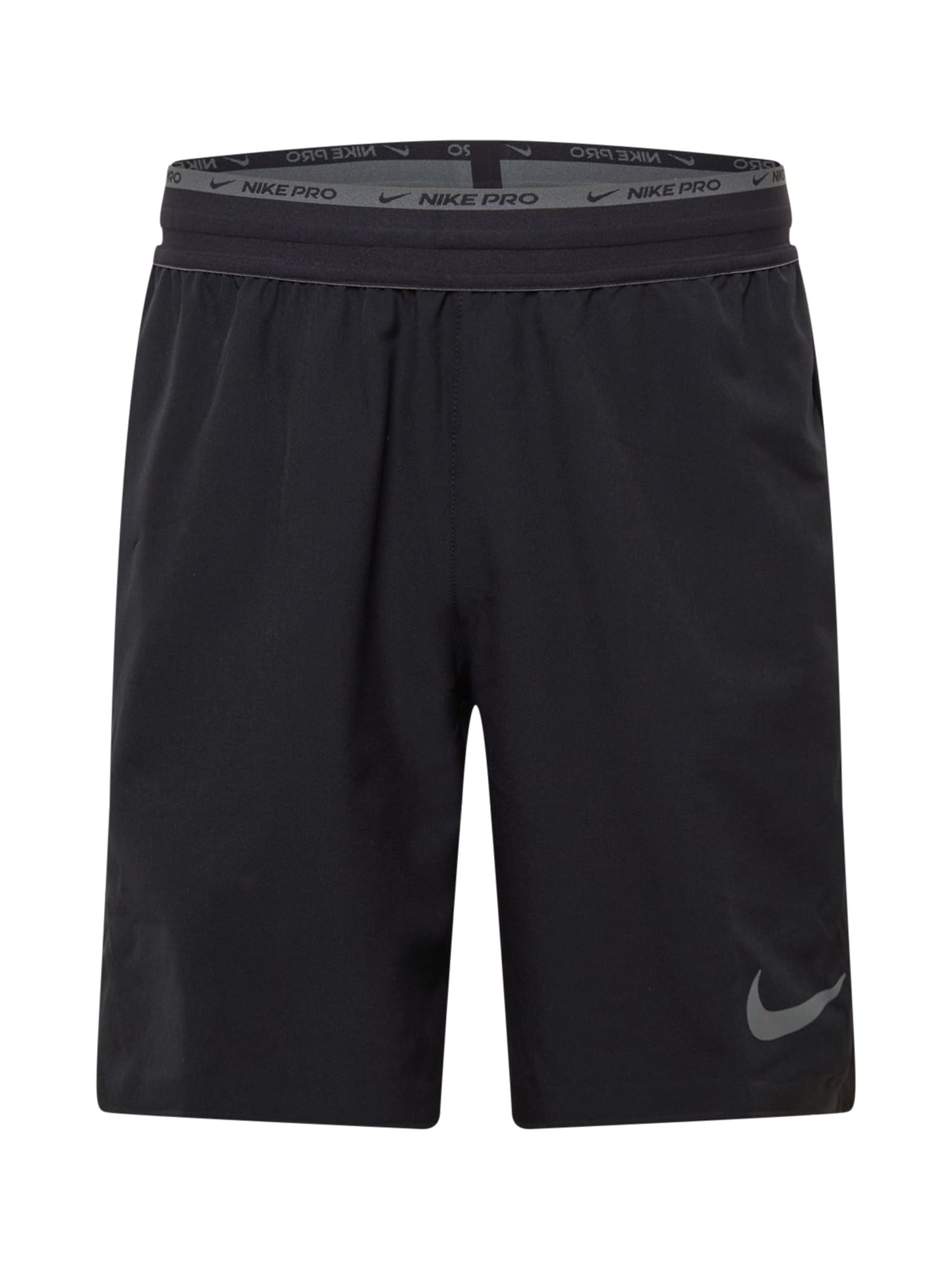 NIKE Športne hlače  siva / črna