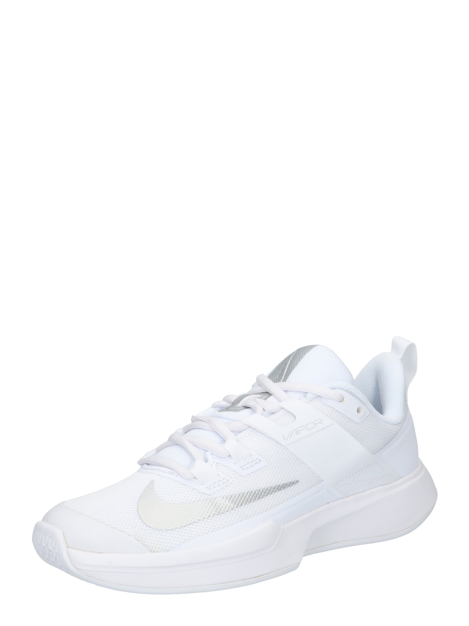 NIKE Športni čevelj 'Court Vapor Lite'  siva / bela