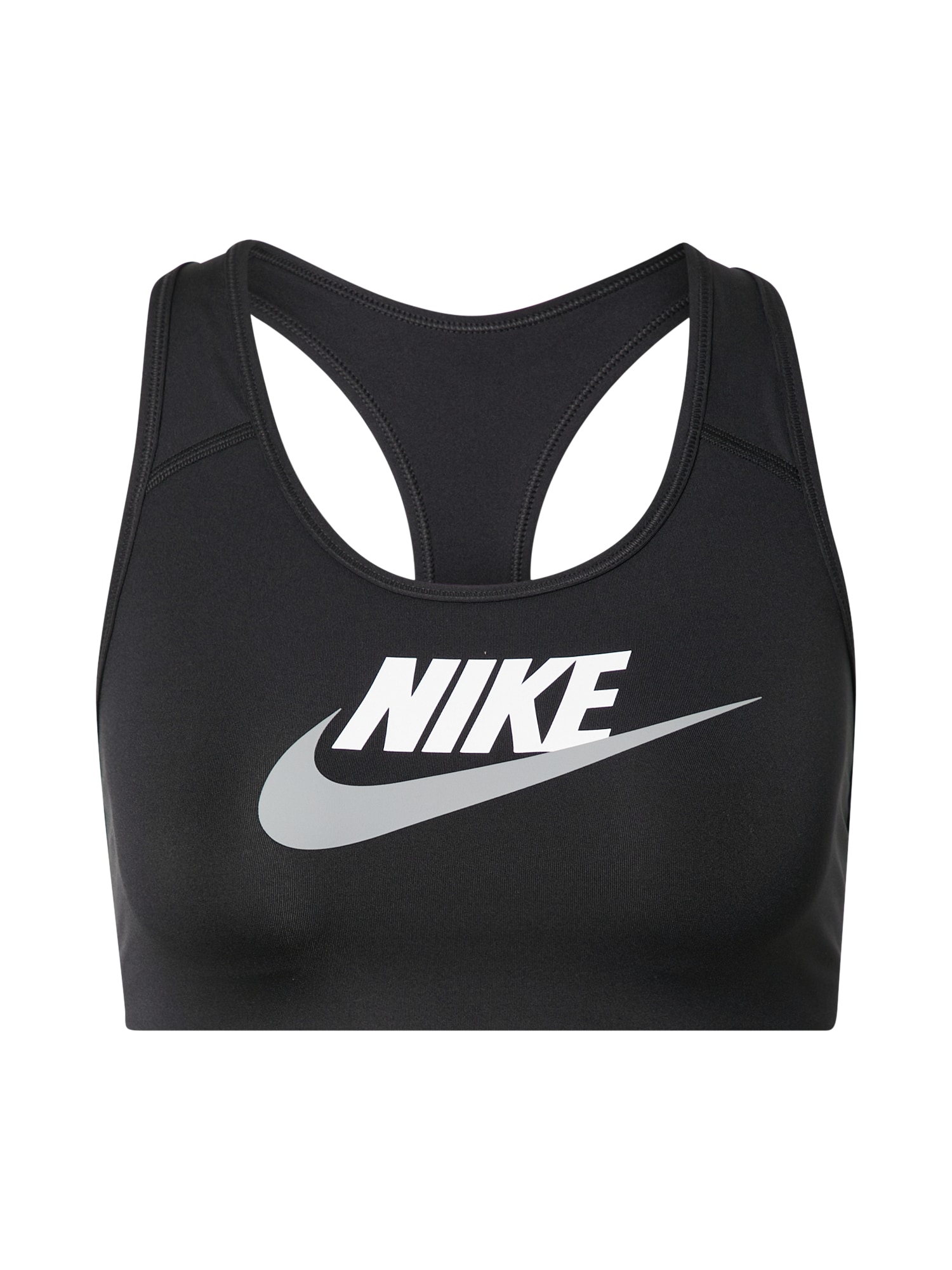 NIKE Športni nederček 'Futura'  črna / bela
