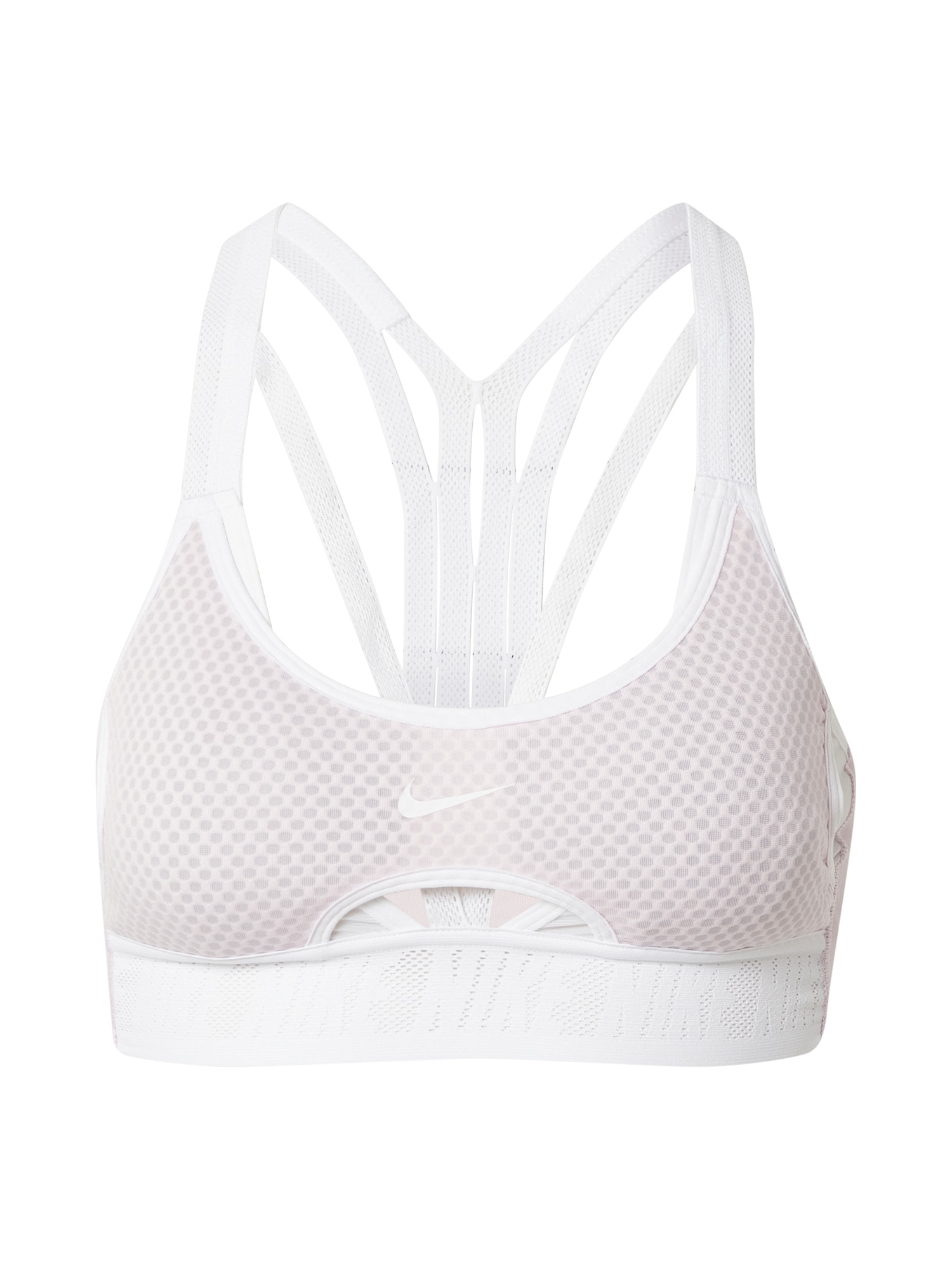 NIKE Športni nederček 'Indy'  roza / bela