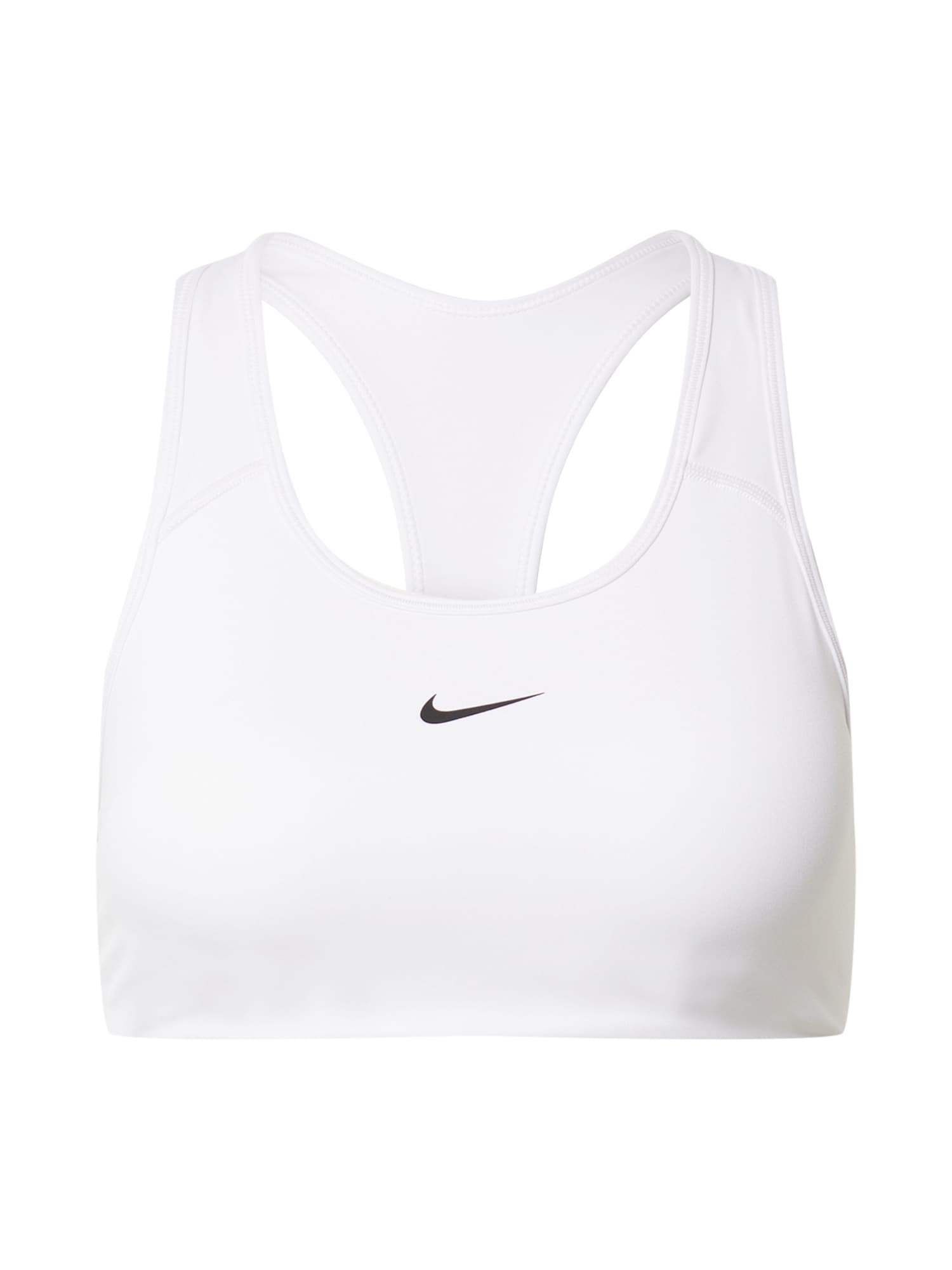 NIKE Športni nederček  črna / bela