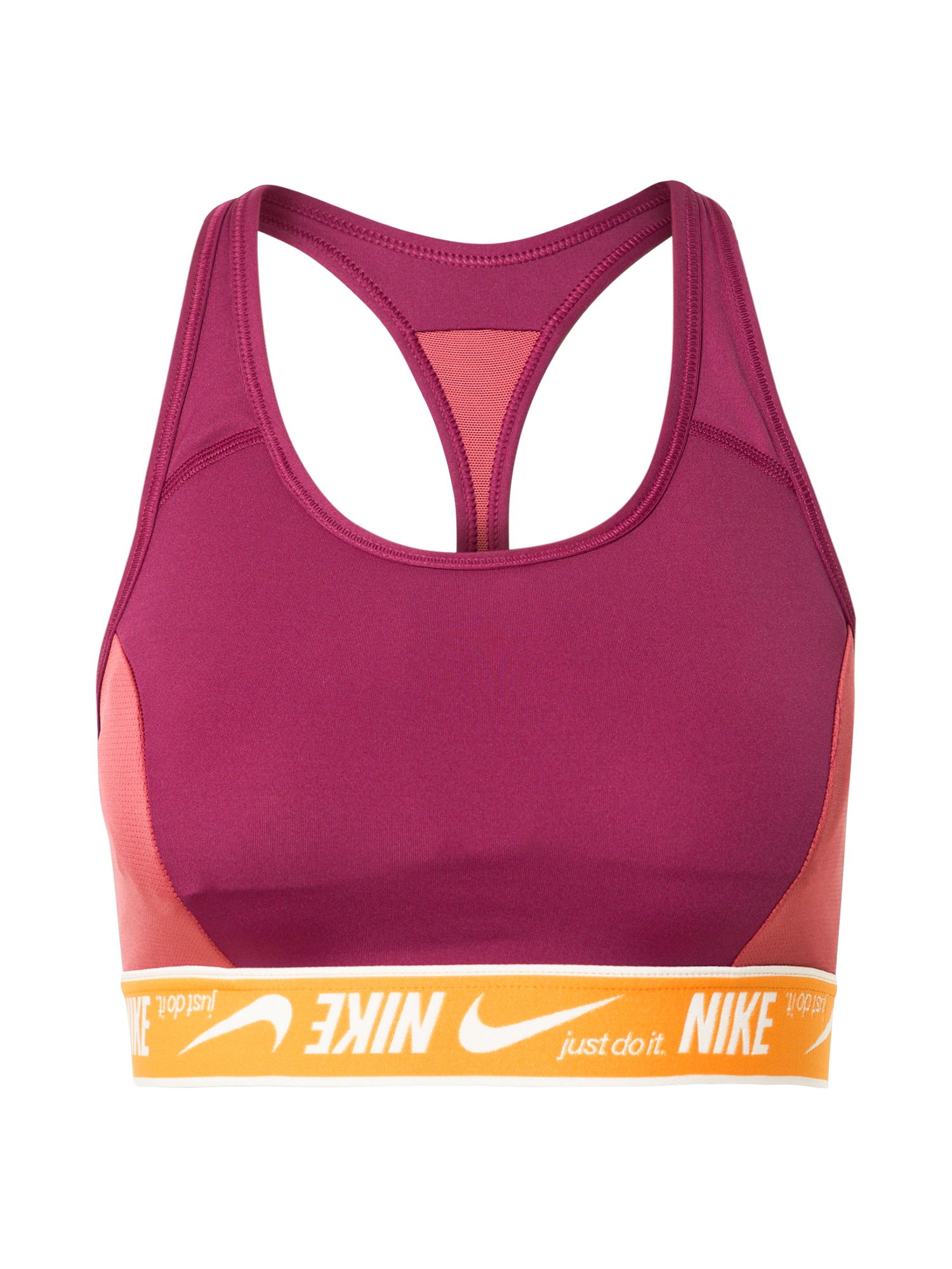 NIKE Športni nederček  oranžna / rdeča / bela