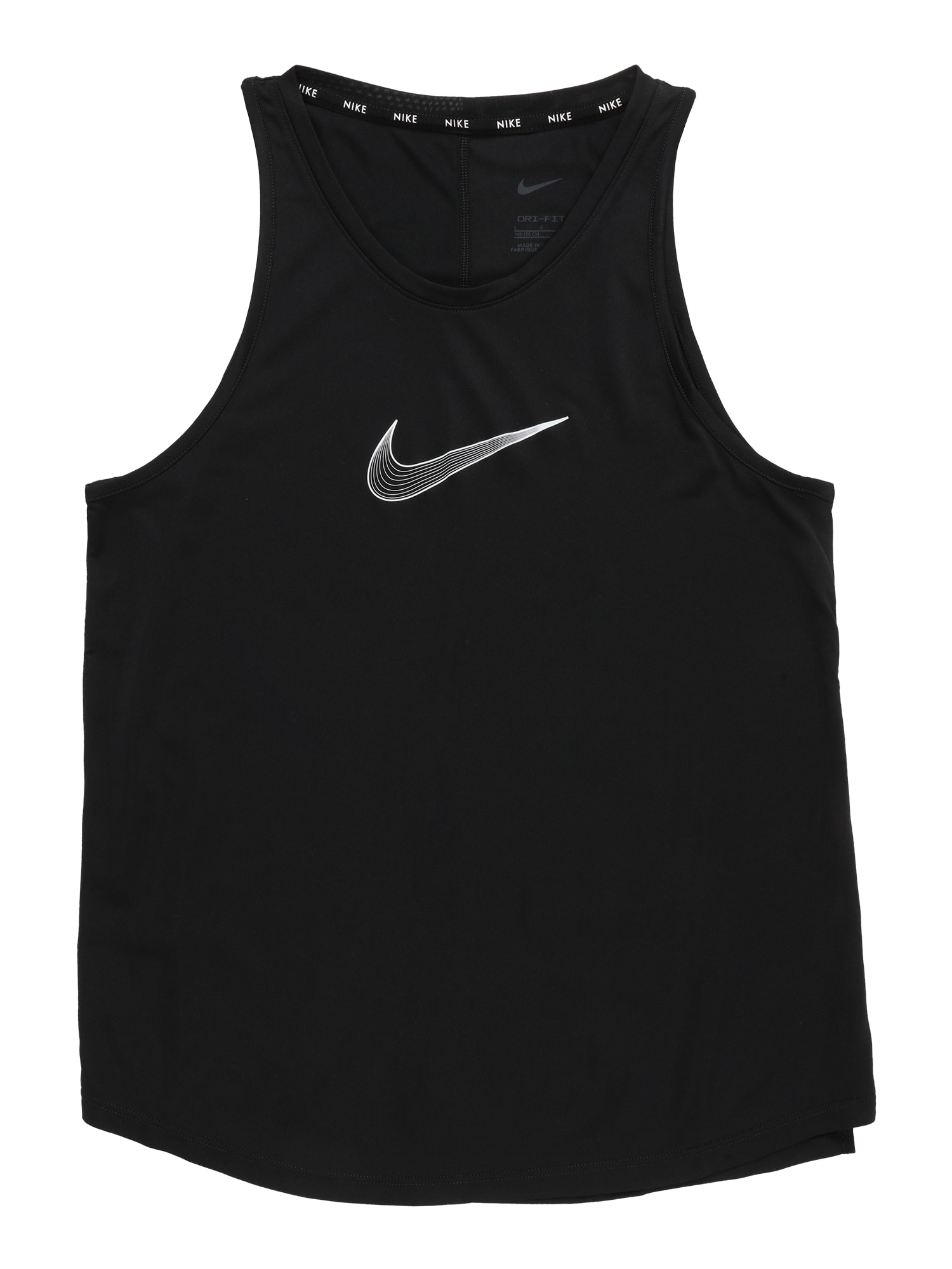 NIKE Športni top  črna / bela