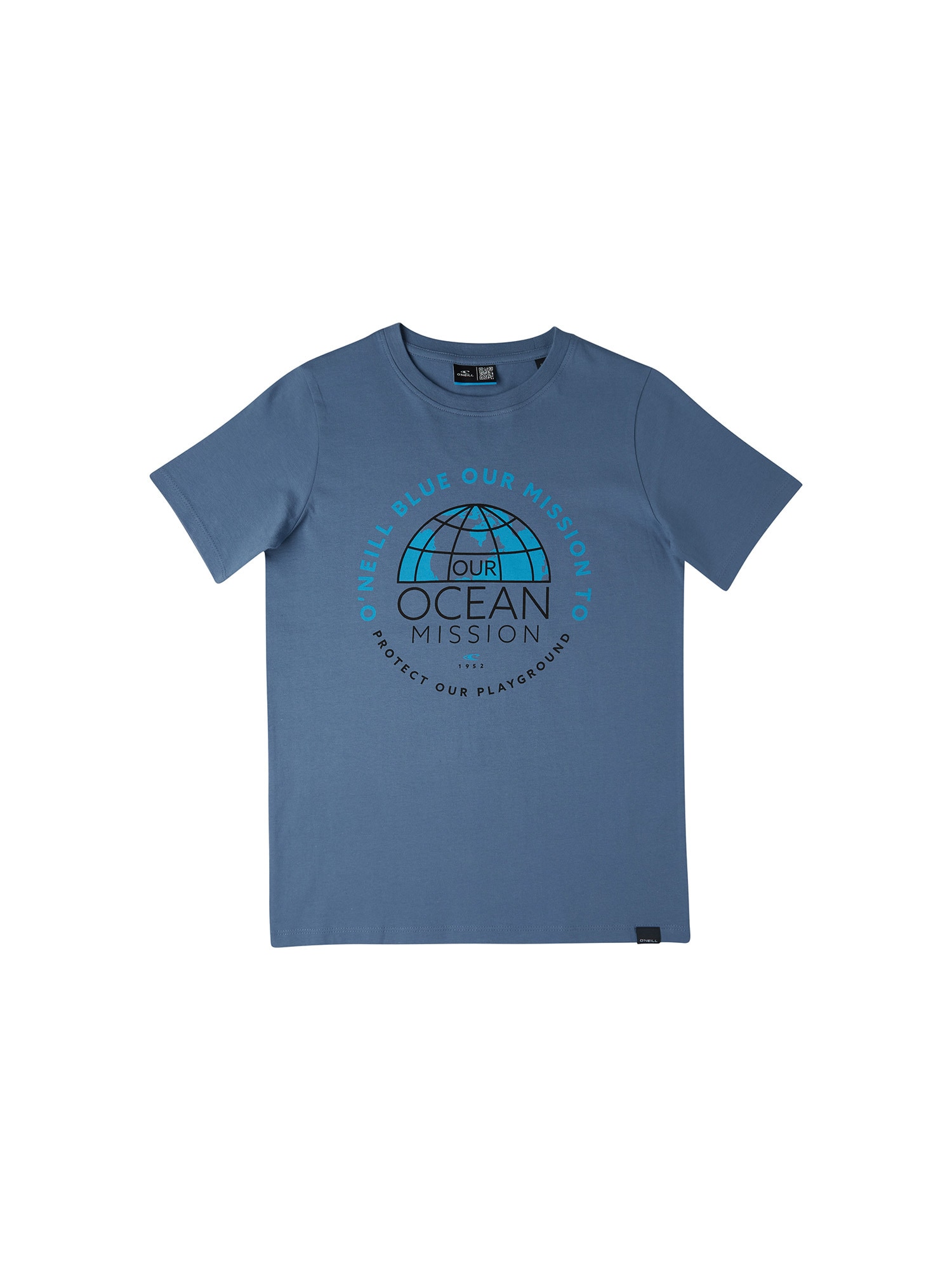 O'NEILL Majica 'Banda Sea'  voda / golobje modra / črna