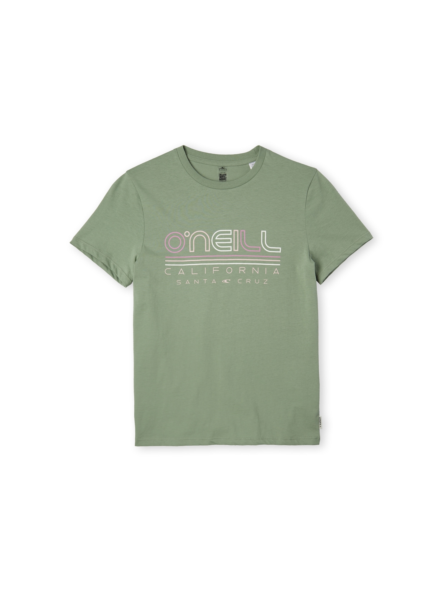 O'NEILL Majica  zelena / roza / roza / bela