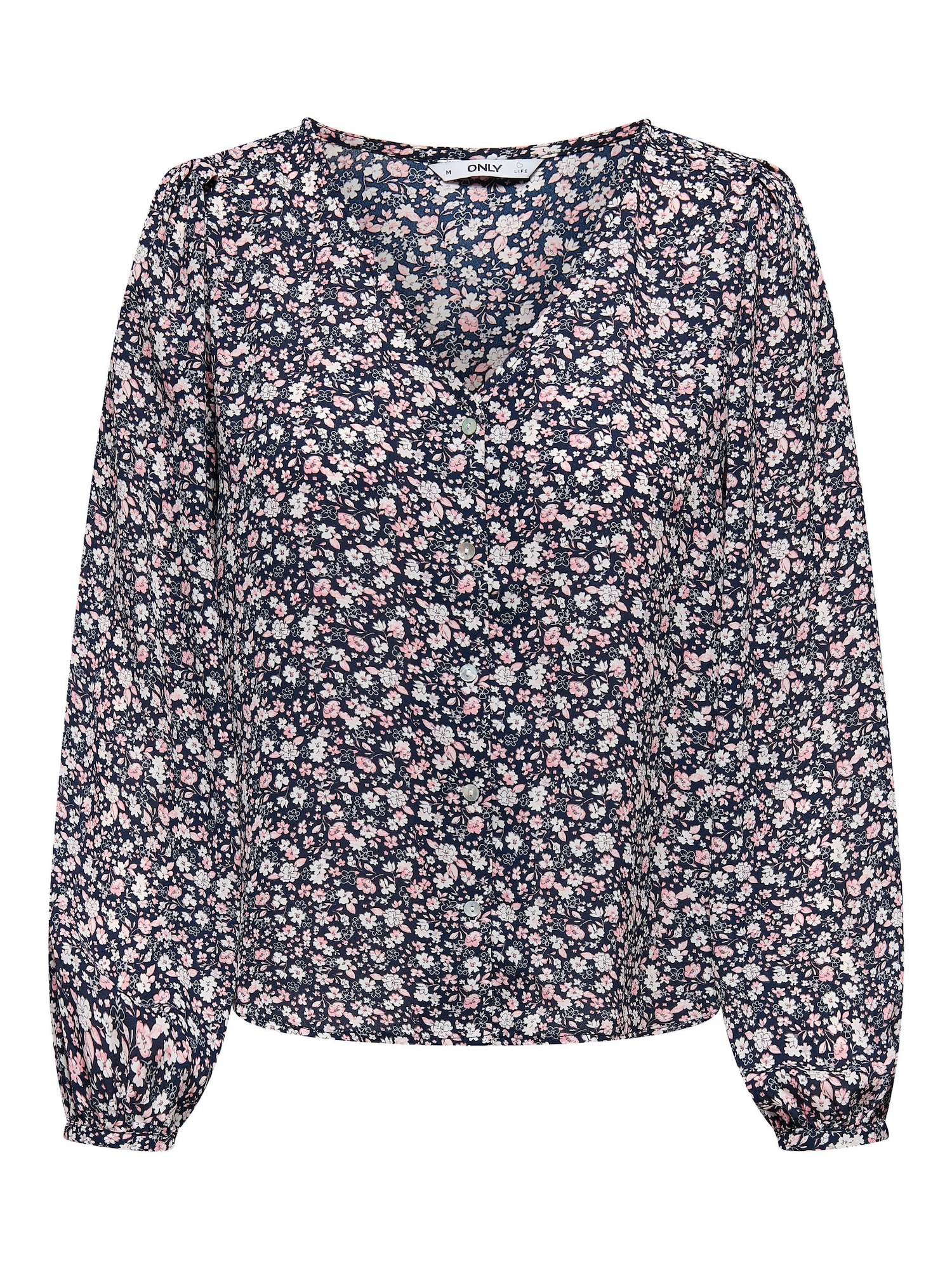 ONLY Bluza 'Sonja'  pastelno modra / pastelno roza / črna / bela