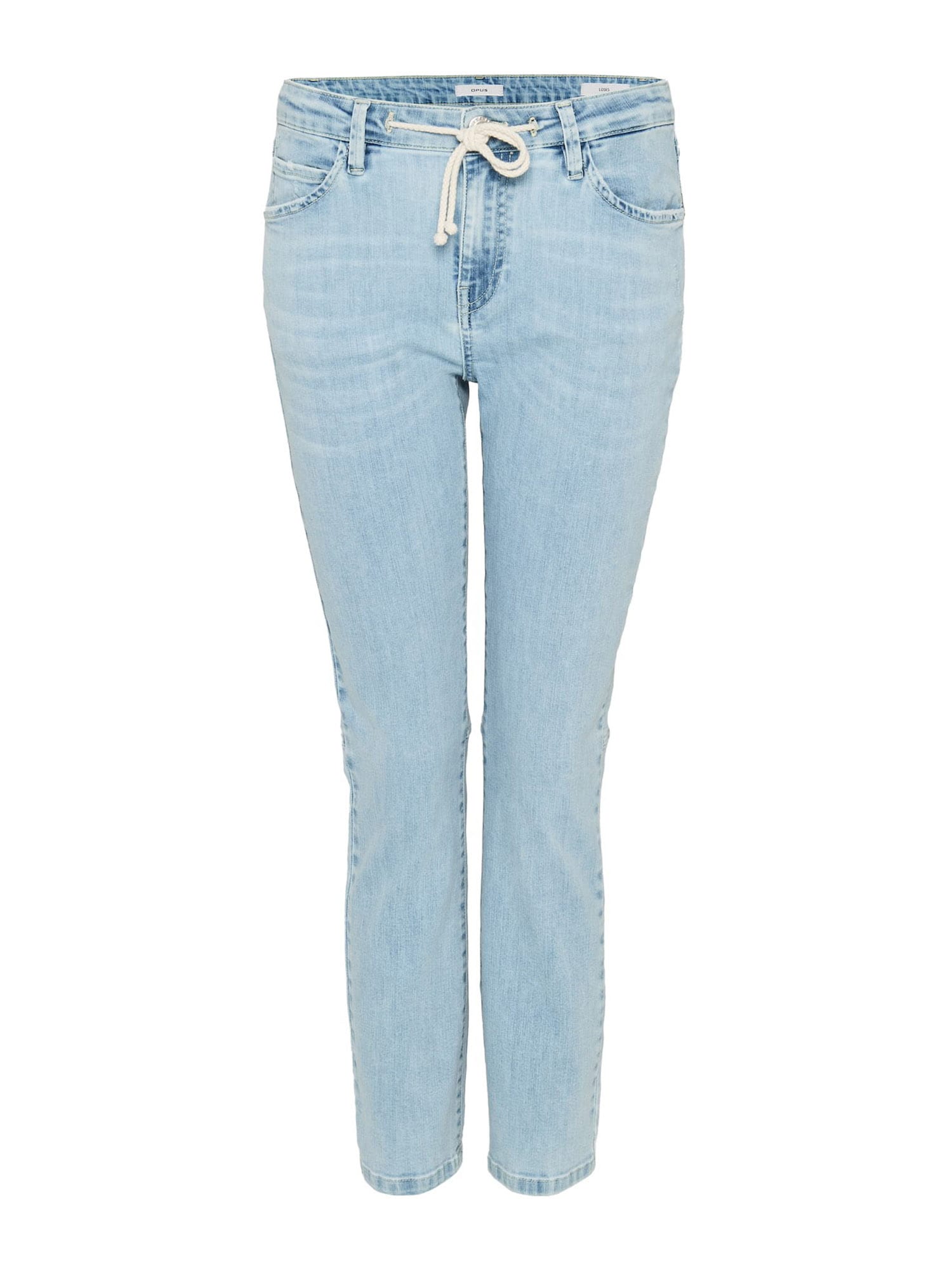 OPUS Kavbojke 'Louis'  moder denim / bela