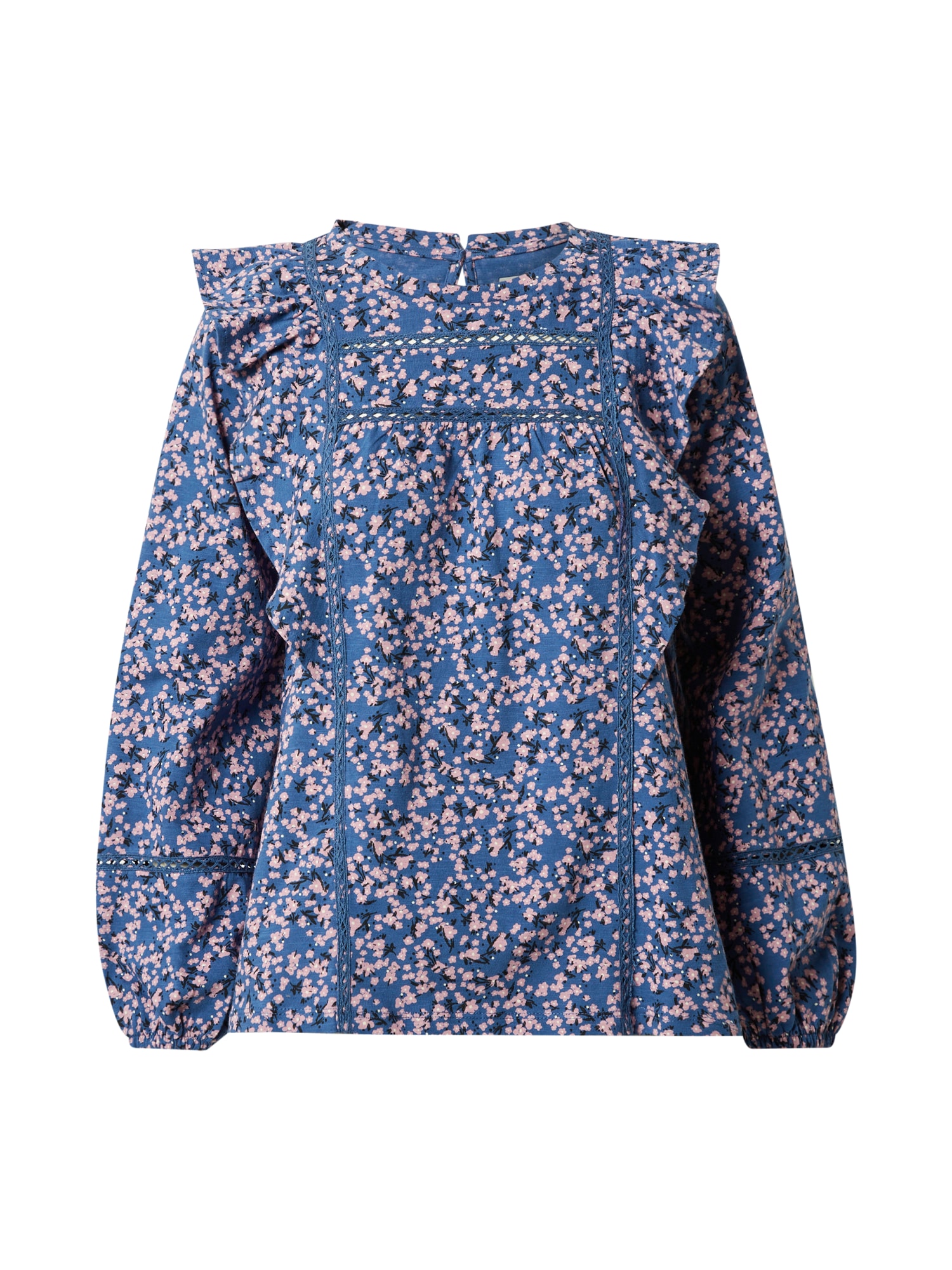 Oasis Bluza  modra / staro roza / črna / bela